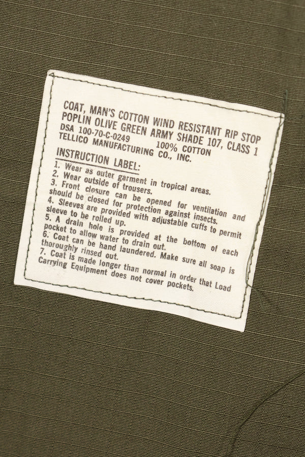 1970年契約　デッドストック　X-S-R 4th Model ジャングルファティーグ　ジャケット　