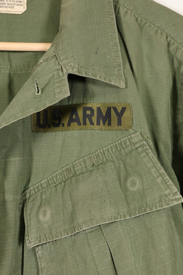 1968年契約　M-S 4th Model ジャングルファティーグ　ジャケット 中古品　US ARMYテープ付