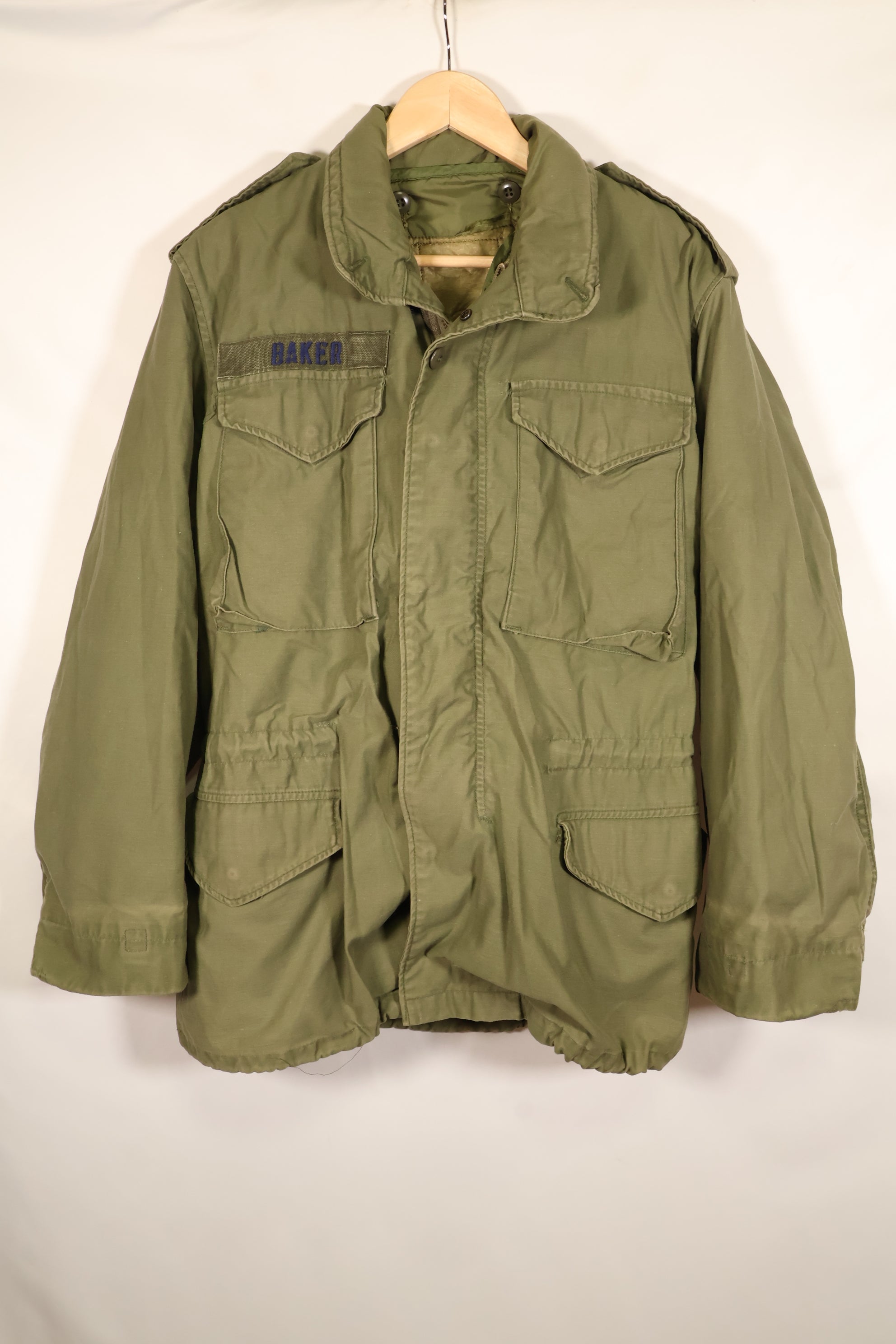1974年契約　S-R　アメリカ軍　M65 フィールドジャケット　3rd Model ライナー付き　中古品
