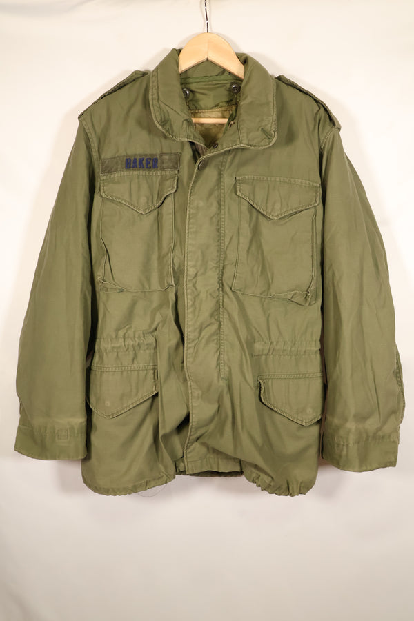 1974年契約　S-R　アメリカ軍　M65 フィールドジャケット　3rd Model ライナー付き　中古品