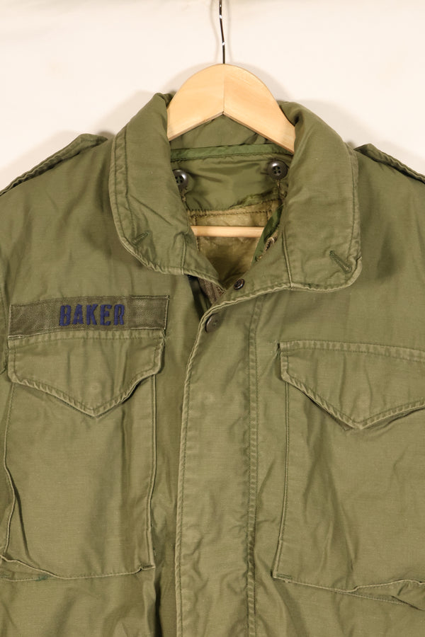 1974年契約　S-R　アメリカ軍　M65 フィールドジャケット　3rd Model ライナー付き　中古品