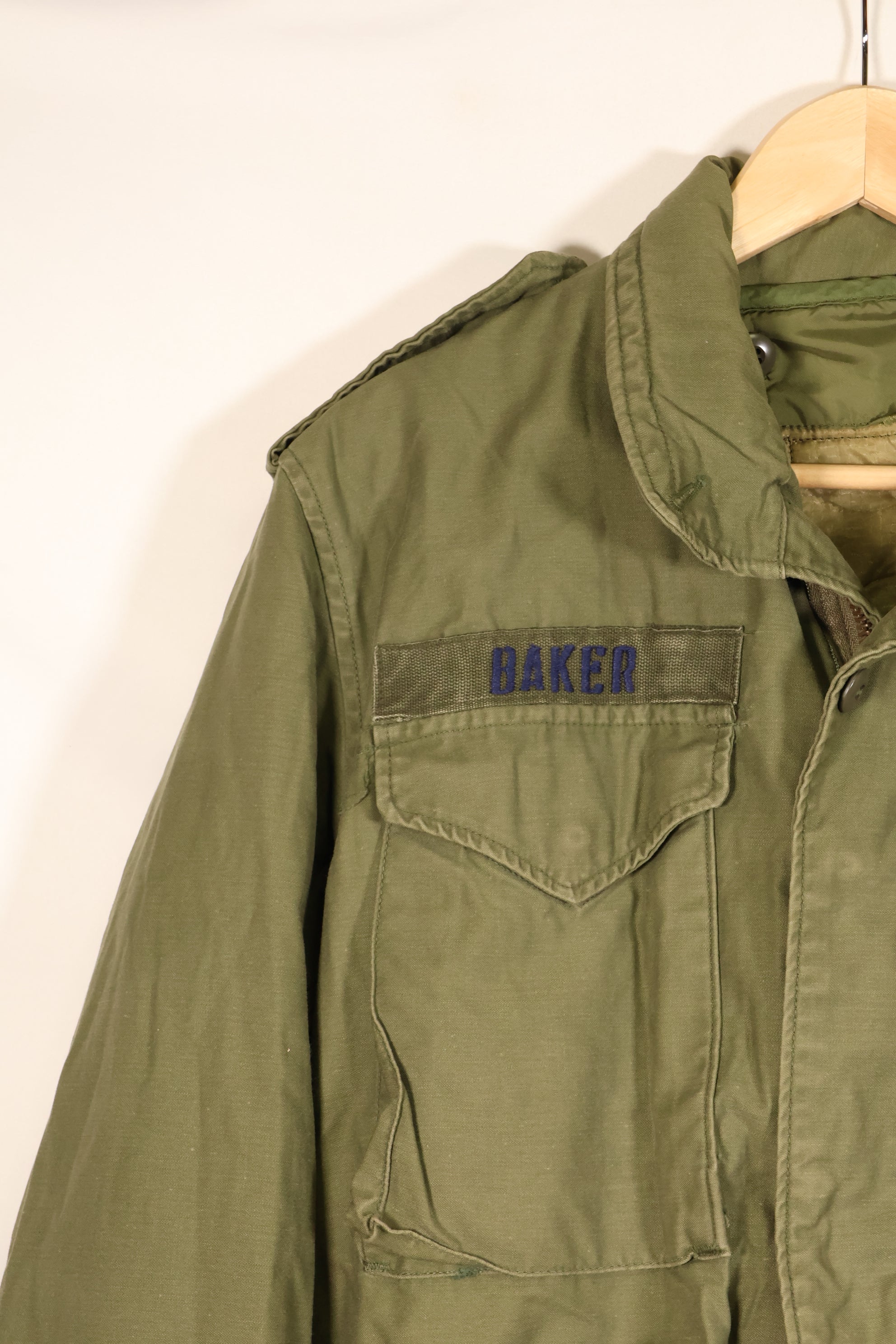 1974年契約　S-R　アメリカ軍　M65 フィールドジャケット　3rd Model ライナー付き　中古品