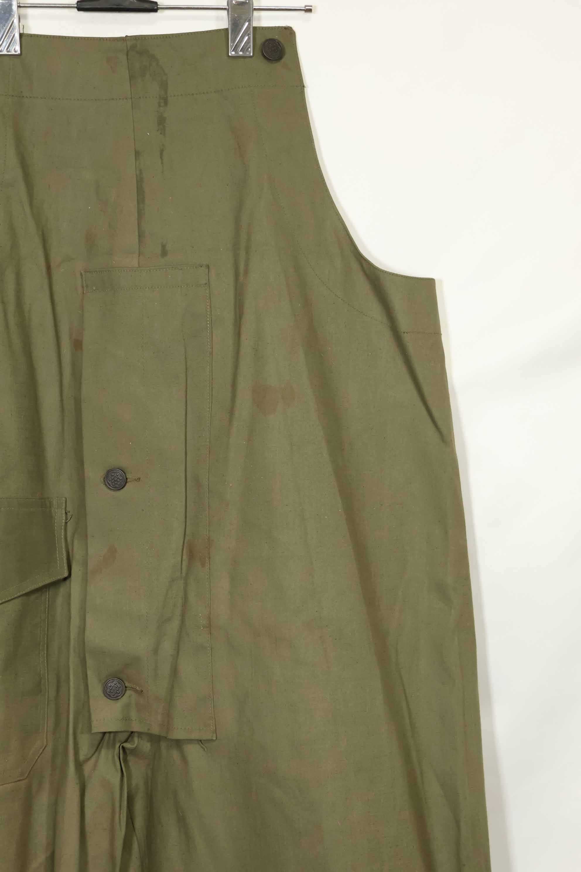 1940年代〜50年代前半　アメリカ海軍　陸軍ボタン　デッキパンツ　レインパンツ　中古品　A