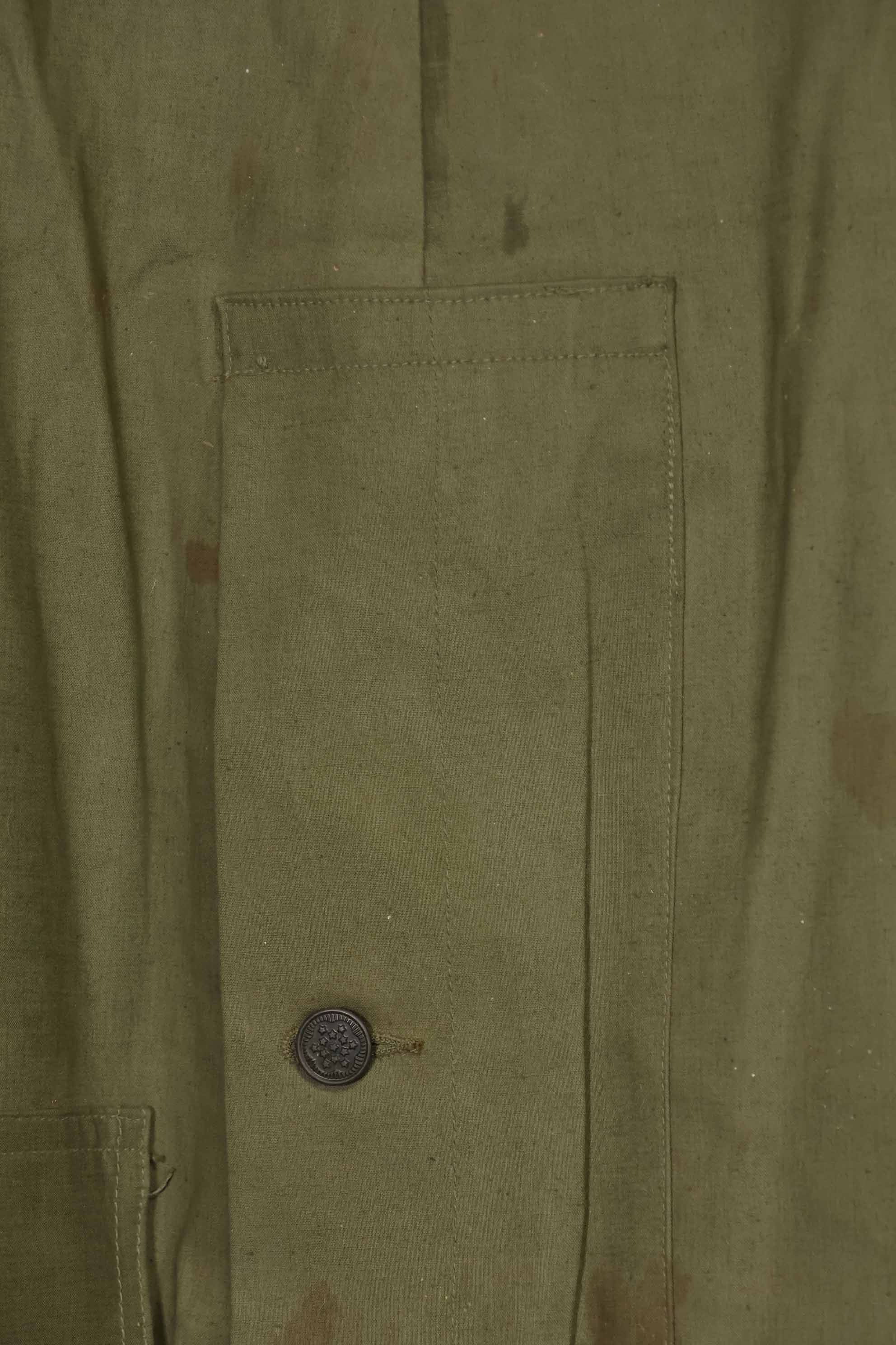 1940年代〜50年代前半　アメリカ海軍　陸軍ボタン　デッキパンツ　レインパンツ　中古品　A