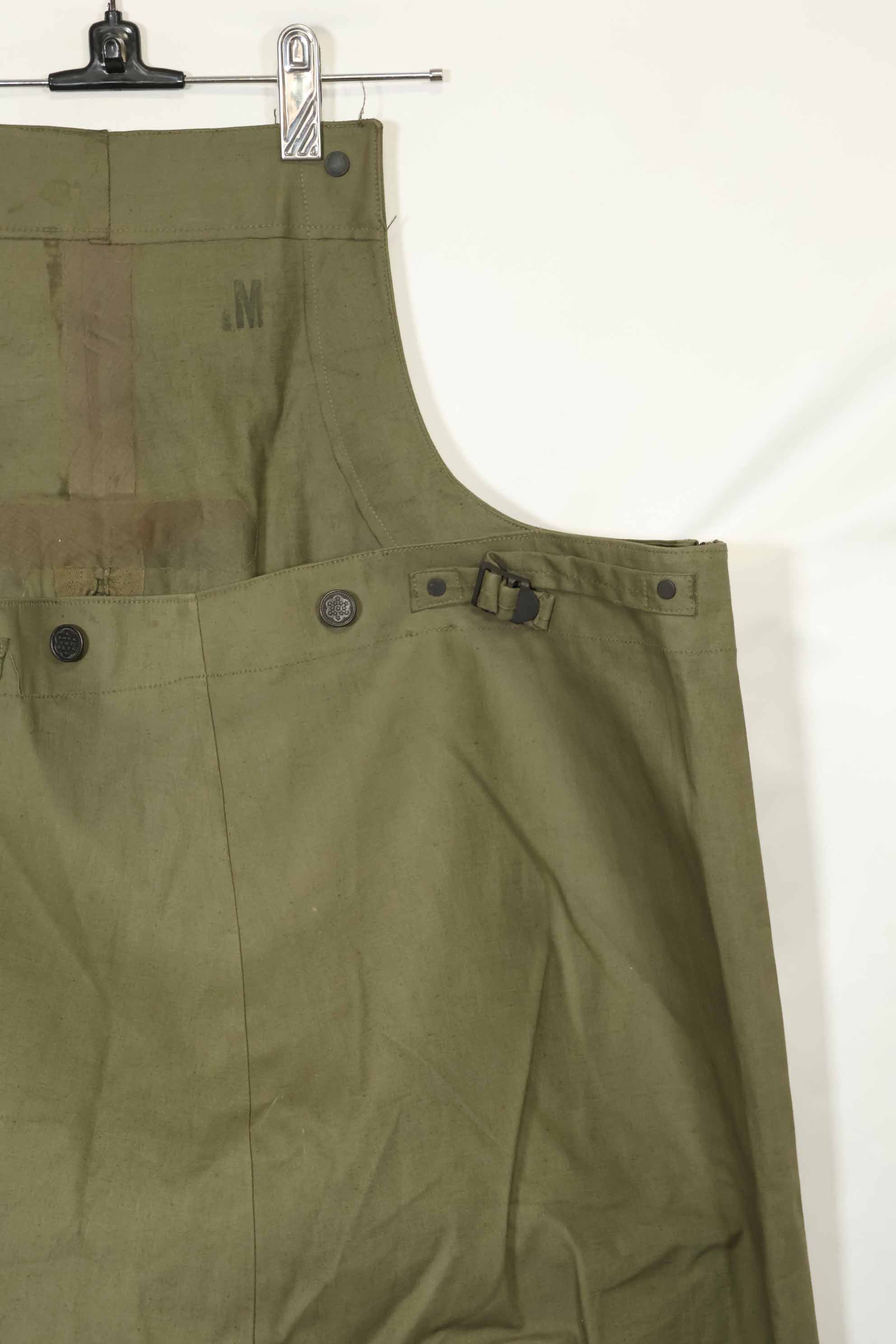 1940年代〜50年代前半　アメリカ海軍　陸軍ボタン　デッキパンツ　レインパンツ　中古品　A