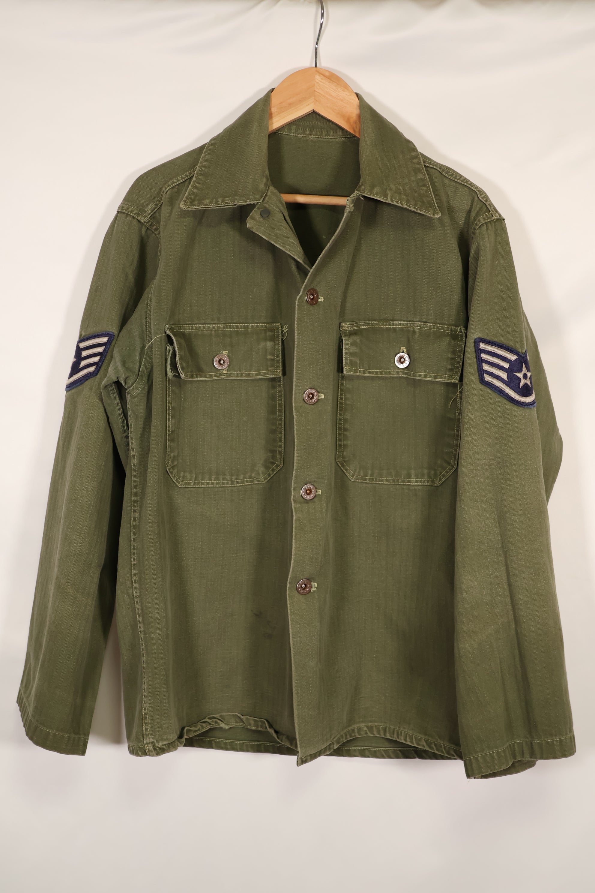 実物　1940年代　アメリカ海軍　HBT　作業服　中古品