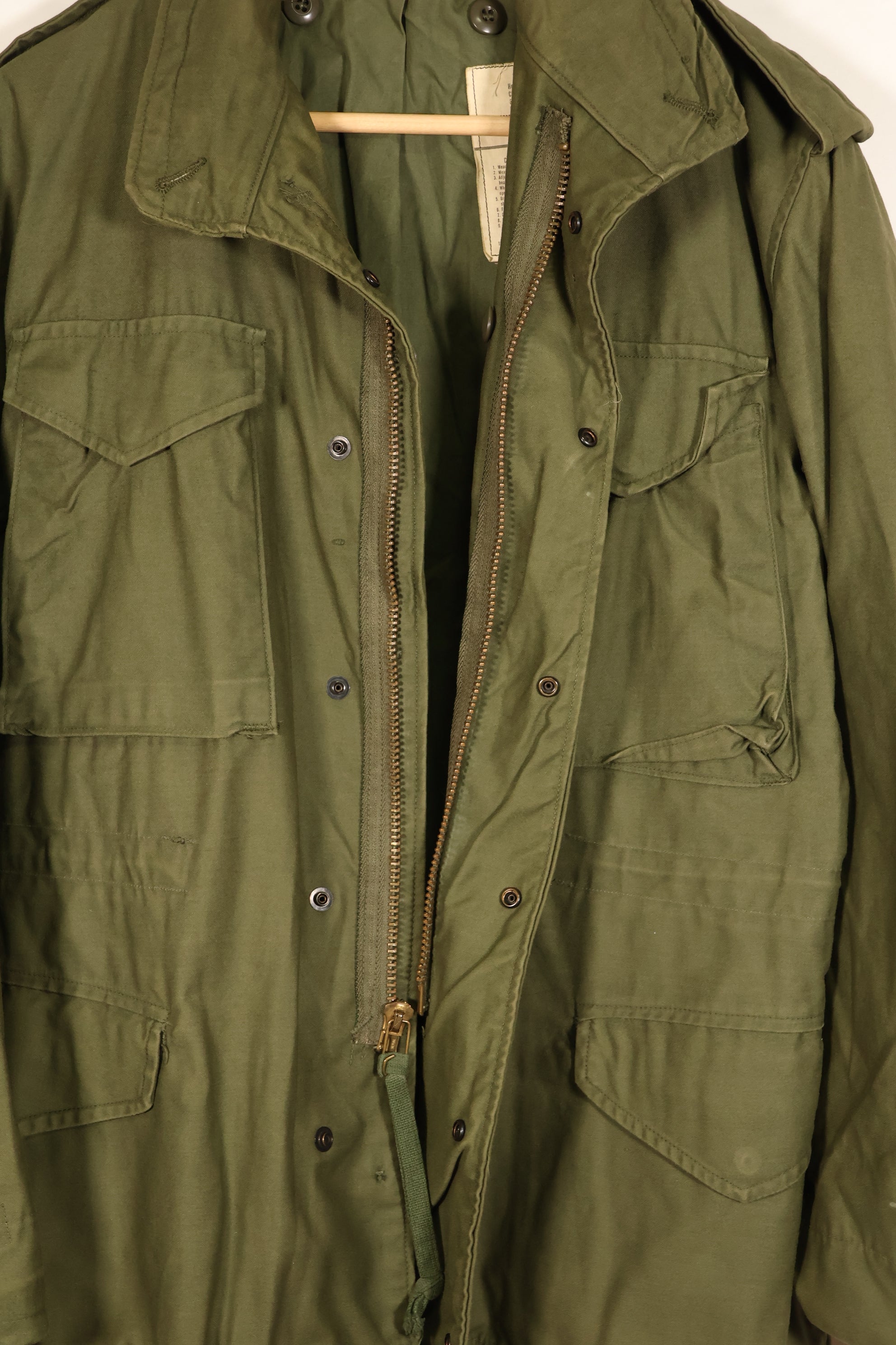 1975年契約　S-R　アメリカ軍　M65 フィールドジャケット　状態良い　ジャケットのみ　中古品