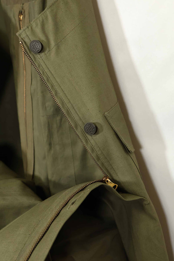 1940年代〜50年代前半　アメリカ海軍　陸軍ボタン　デッキパンツ　レインパンツ　中古品　A