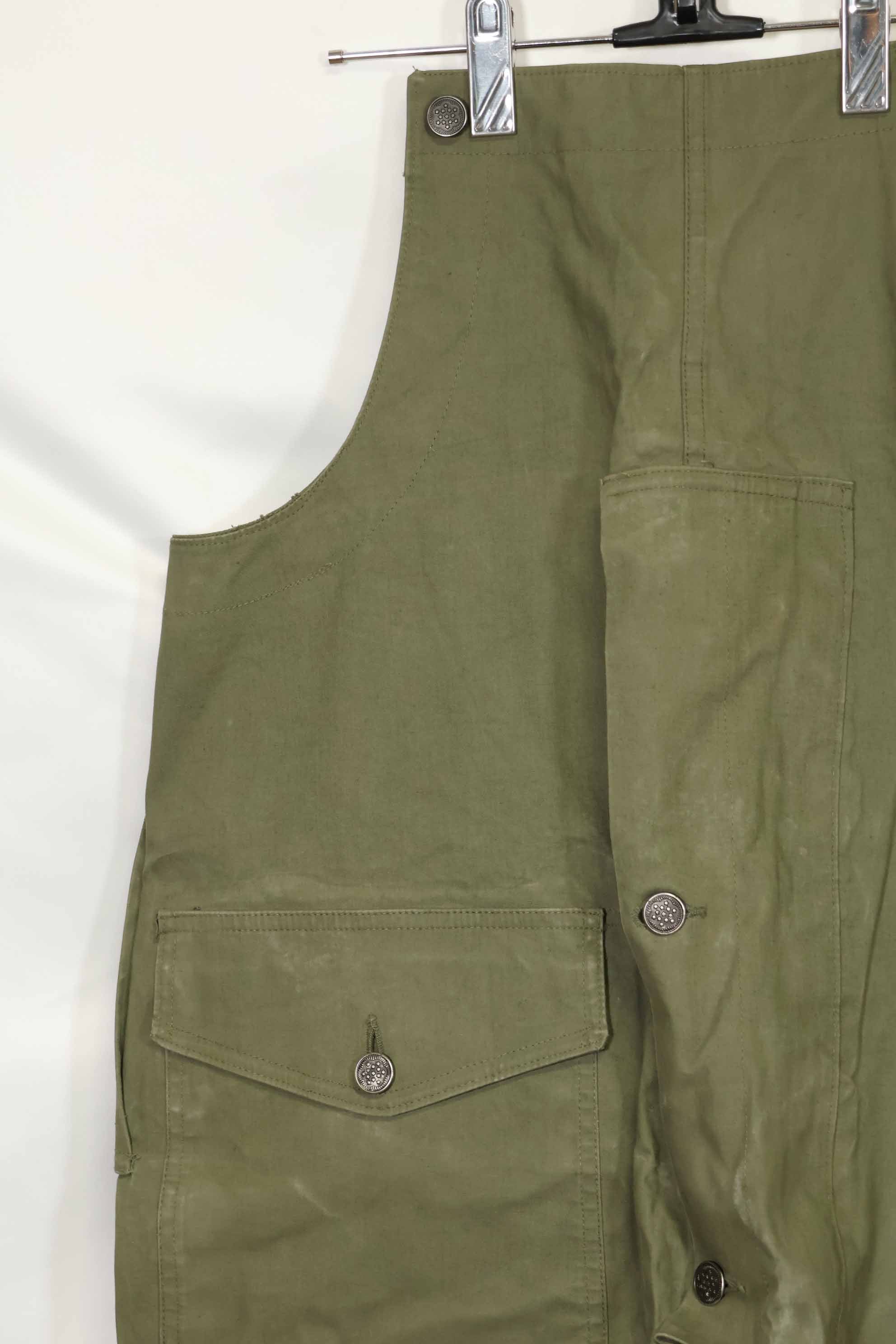 1940年代〜50年代前半　アメリカ海軍　陸軍ボタン　デッキパンツ　レインパンツ　中古品　B