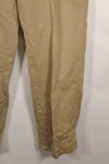 1960年代　推定34〜36程度　アメリカ陸軍　コットン　カーキパンツ　中古品