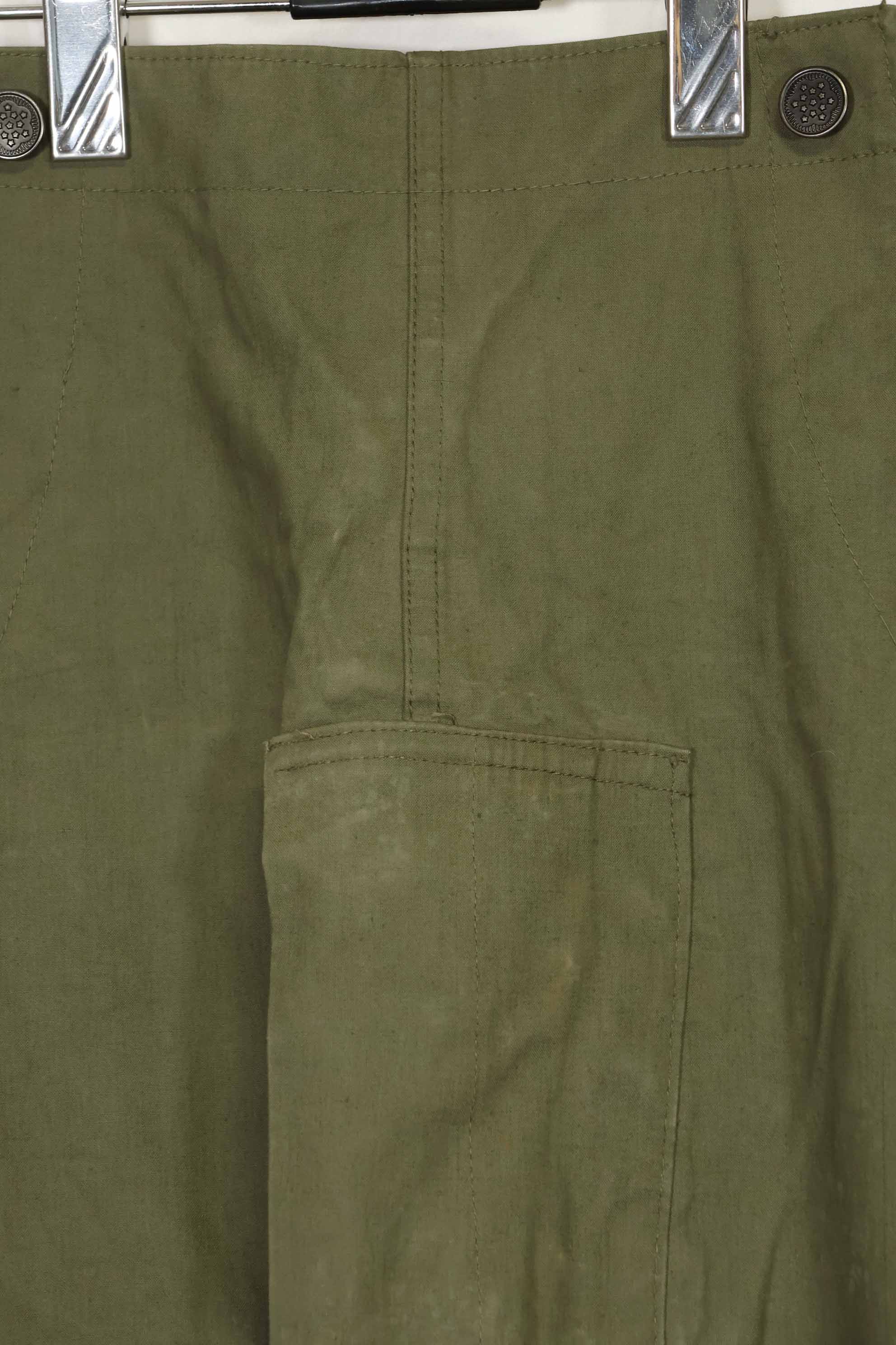 1940年代〜50年代前半　アメリカ海軍　陸軍ボタン　デッキパンツ　レインパンツ　中古品　B