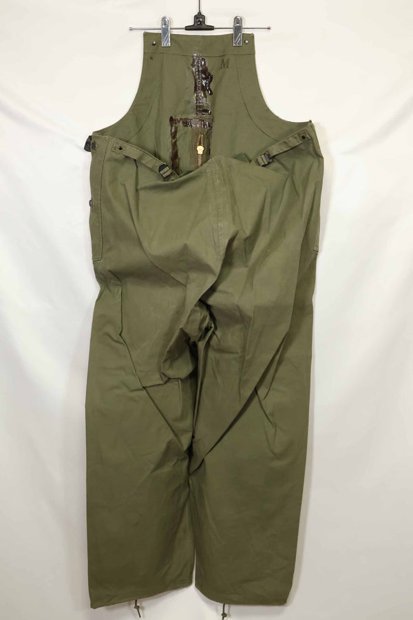 1940年代〜50年代前半　アメリカ海軍　陸軍ボタン　デッキパンツ　レインパンツ　中古品　B