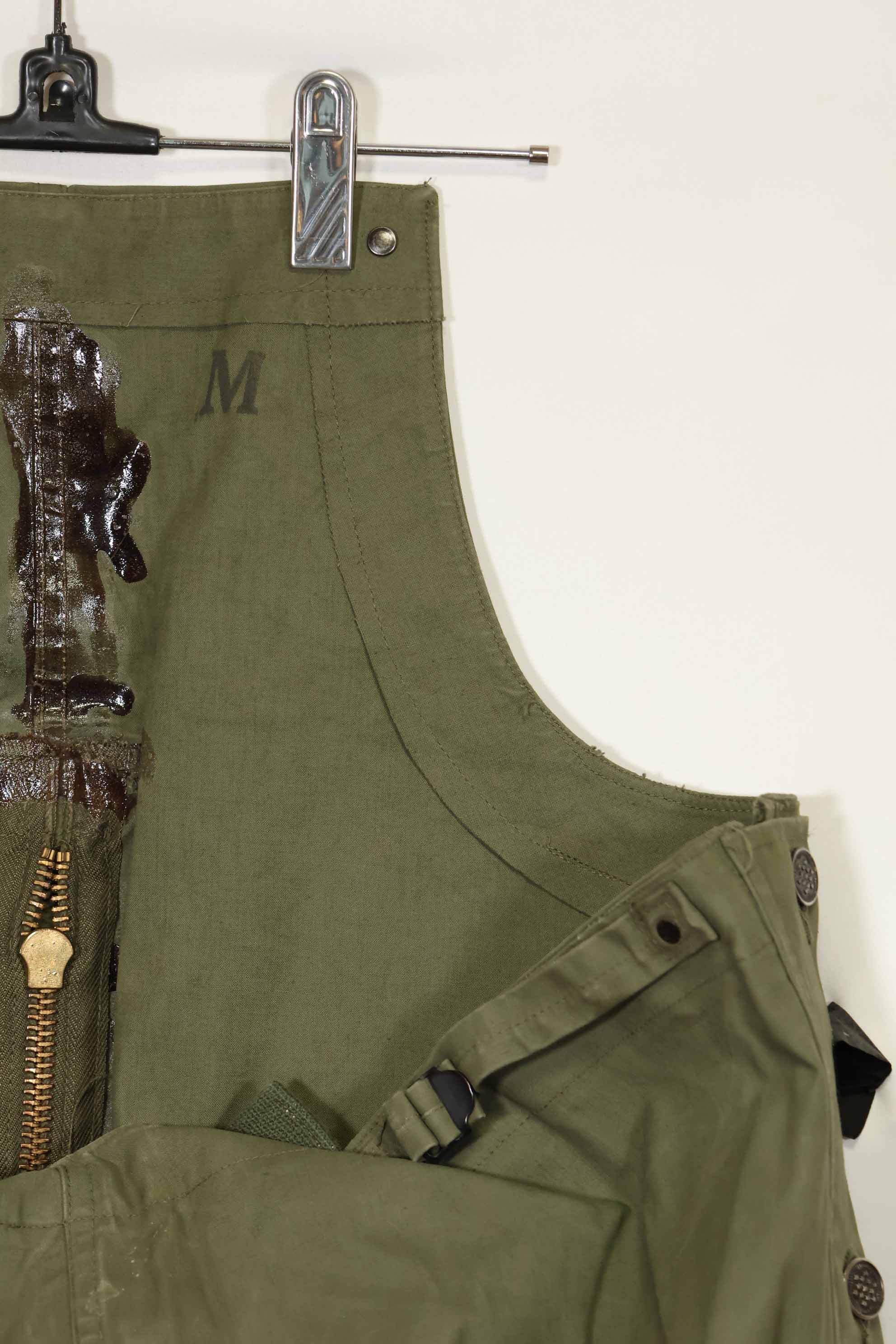 1940年代〜50年代前半　アメリカ海軍　陸軍ボタン　デッキパンツ　レインパンツ　中古品　B