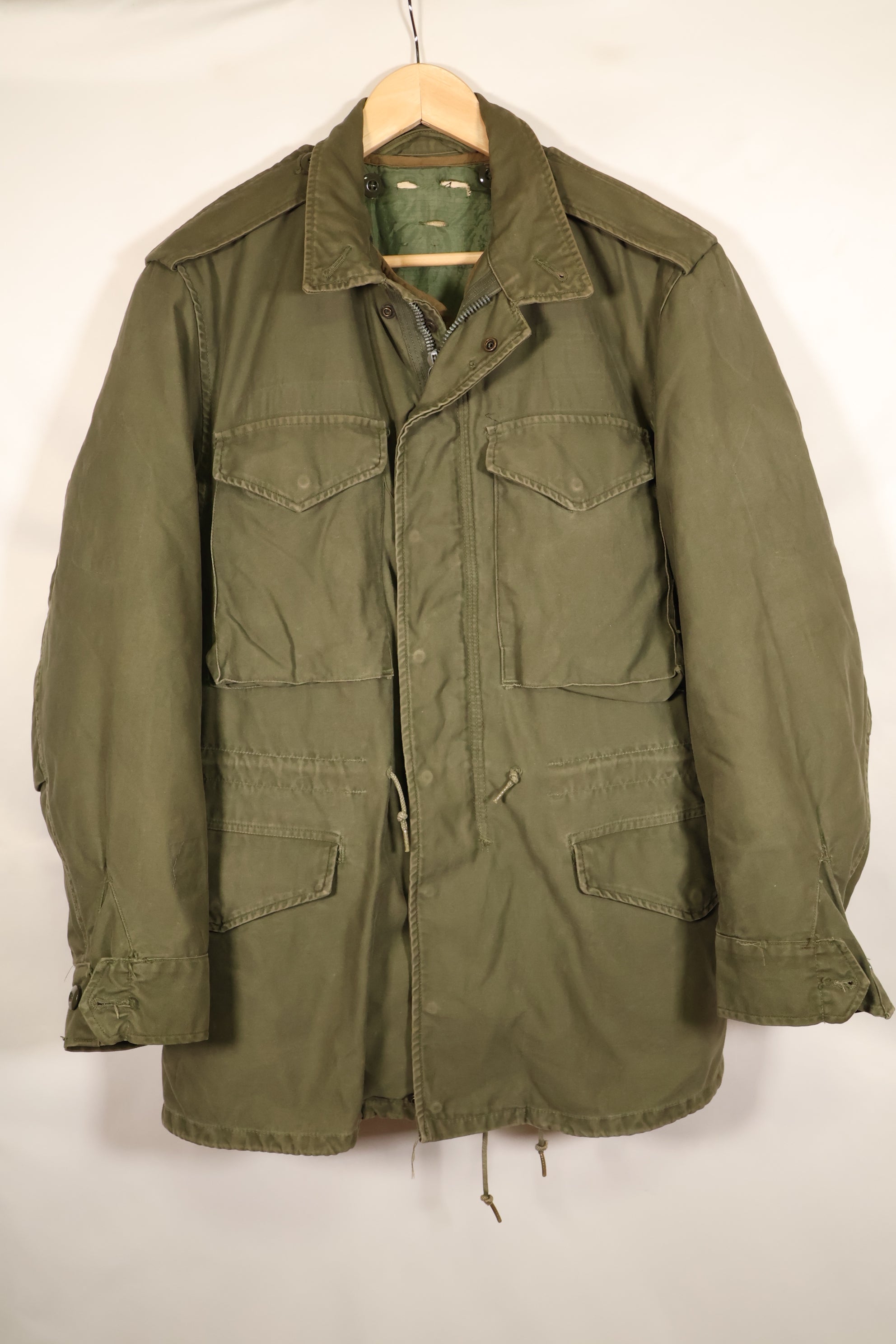 1960年代前半ロット　M-R　アメリカ軍　M51　フィールドジャケット　ライナー付き　中古品