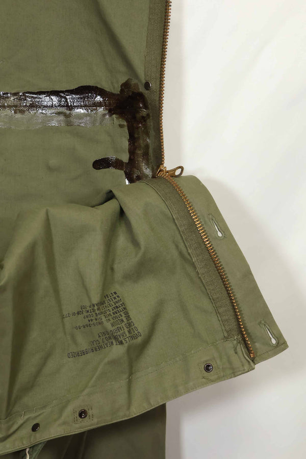 1940年代〜50年代前半　アメリカ海軍　陸軍ボタン　デッキパンツ　レインパンツ　中古品　B