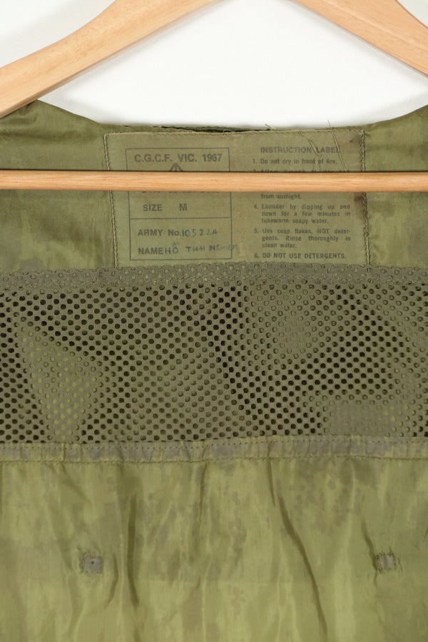 実物　1967年製　オーストラリア軍　レインコート　中古品　退色あり　使用感あり C