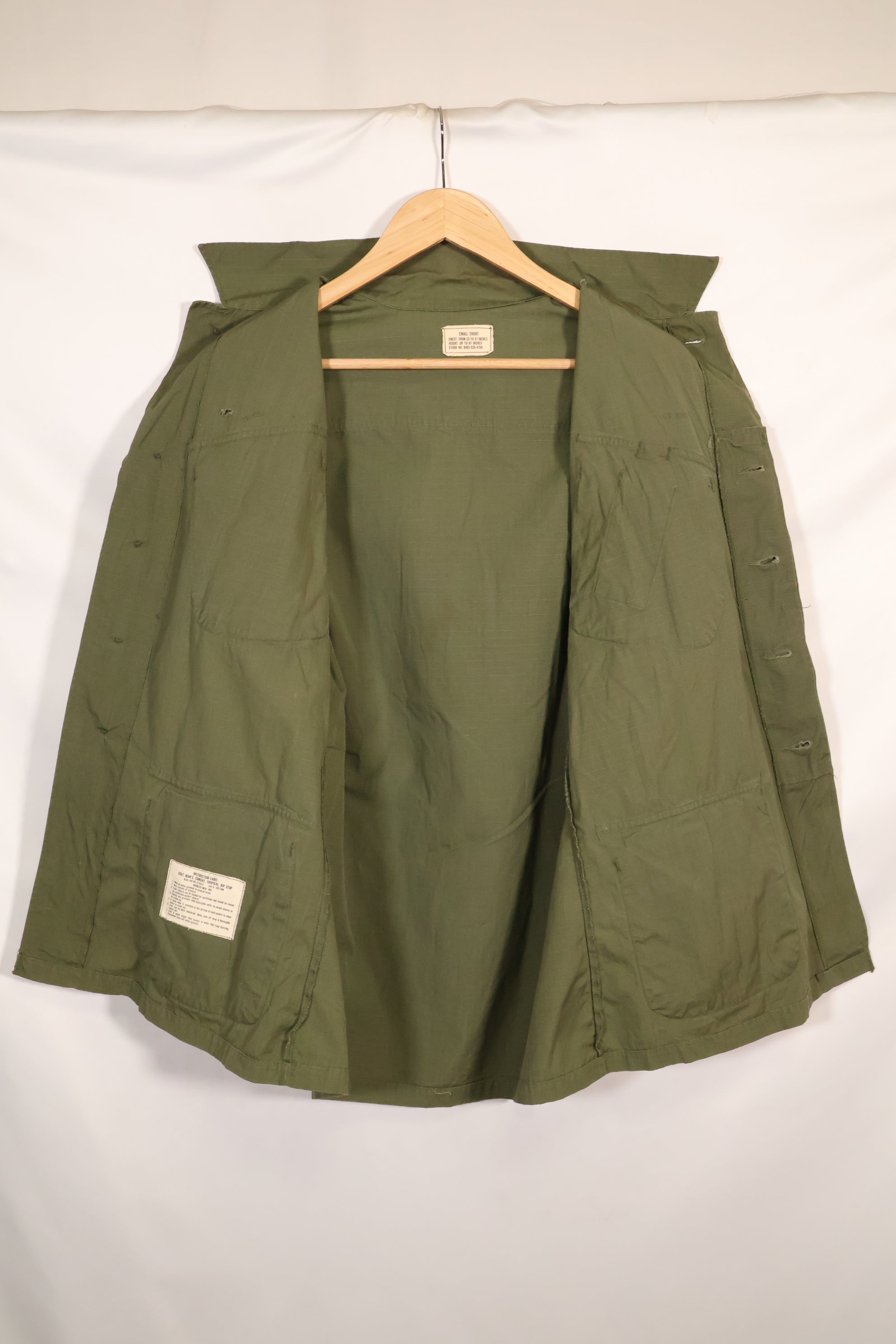 1968年契約　S-S　4th Model ジャングルファティーグ　ジャケット　中古品