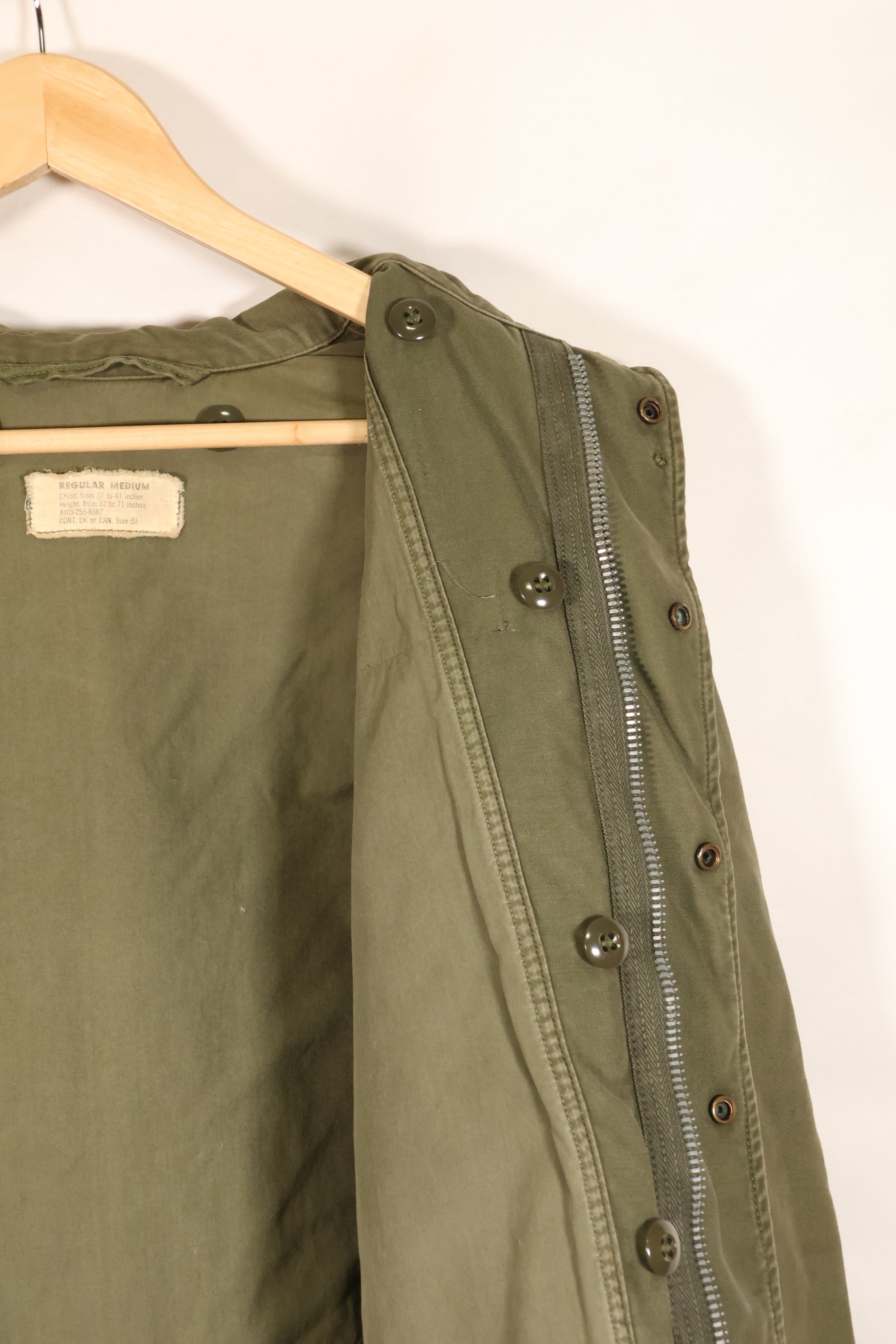 1960年代前半ロット　M-R　アメリカ軍　M51　フィールドジャケット　ライナー付き　中古品