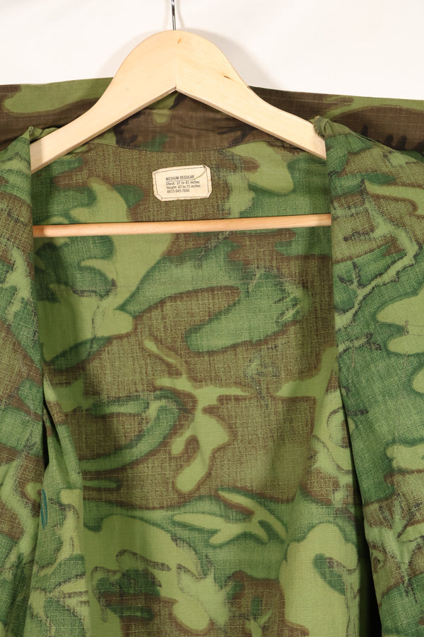 1969年契約　M-R　リップストップ　ERDL迷彩　ジャングルファティーグ　ジャケット　状態良い　中古品