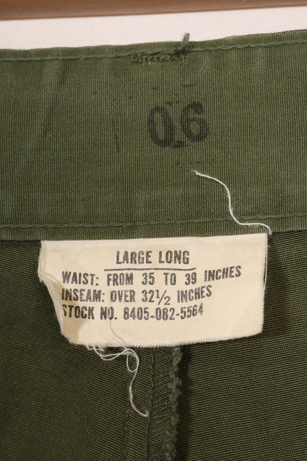 1967年契約　L-L　3rd Model　ジャングルファティーグ　パンツ　裾上げあり　中古品