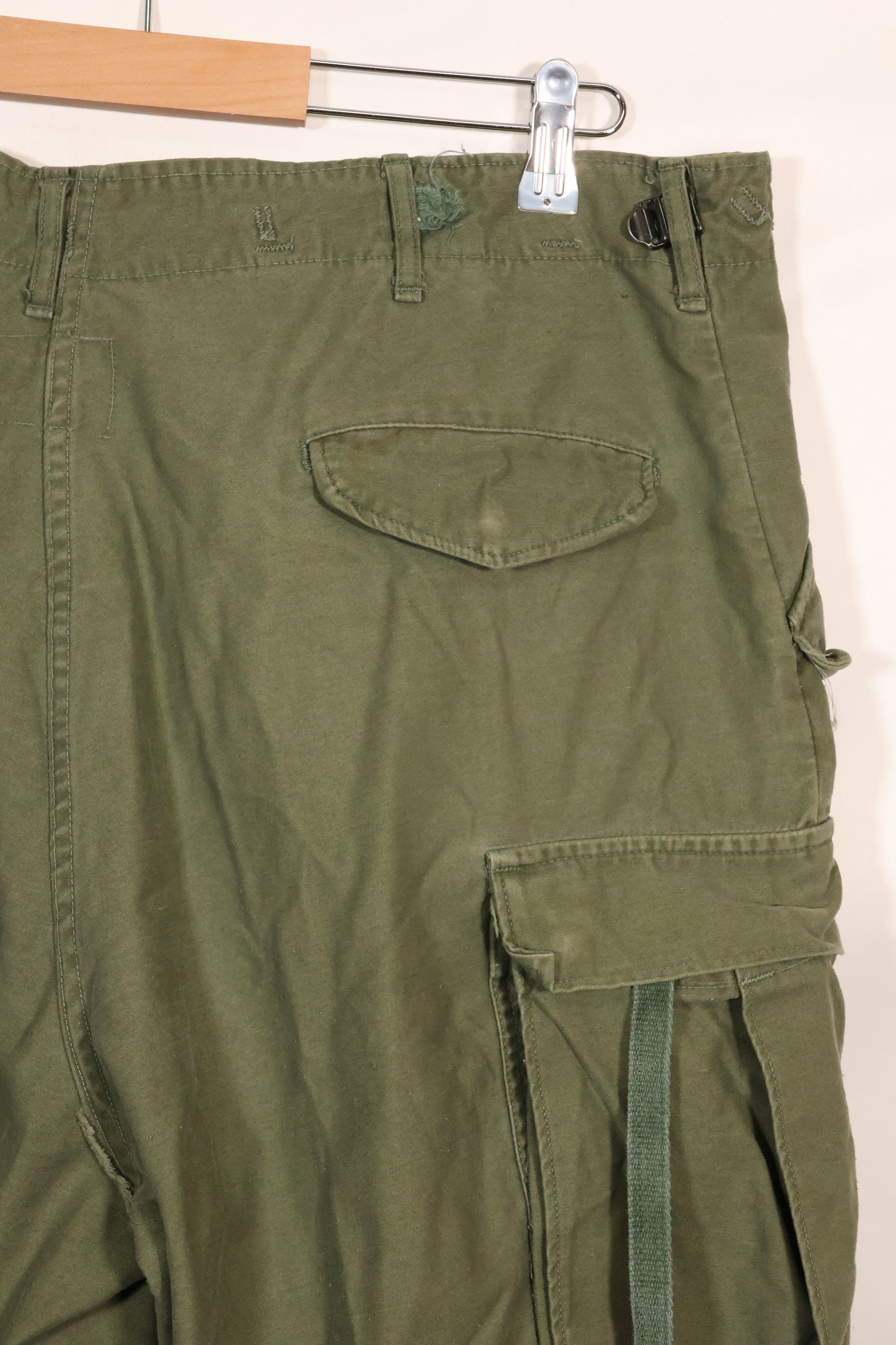 1960年代〜70年代　推定 M-R　アメリカ軍　M65 コットン製　フィールドパンツ　　中古品