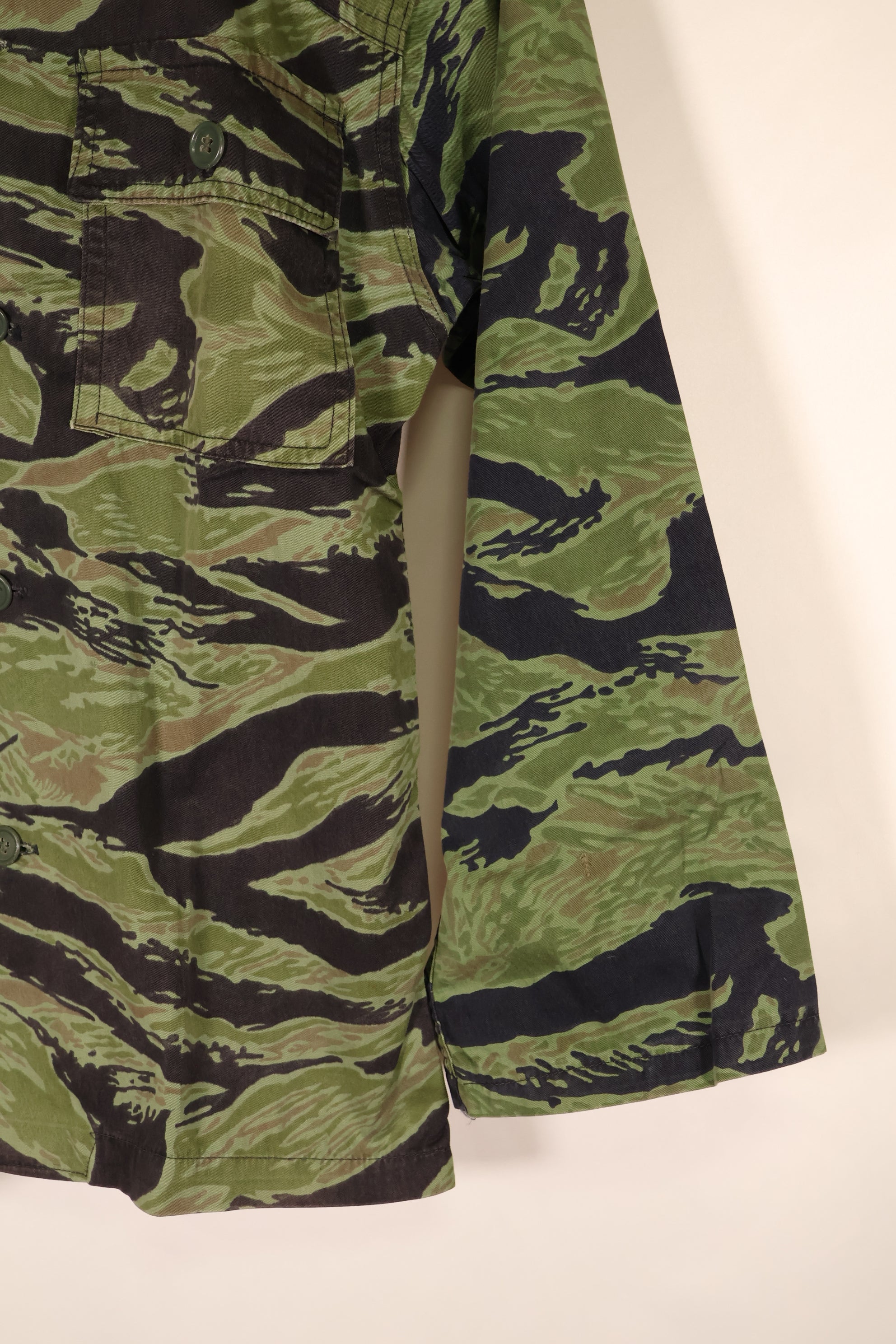 1960年代後半　南ベトナム海兵隊　VNMC　4th パターン　シーウェーブ　タイガーストライプ　シャツ　中古品