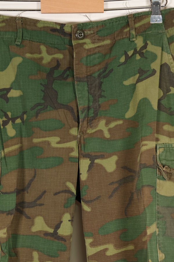 1968年契約　推定 M-S　ERDL　グリーンリーフ　ジャングルファティーグ　パンツ　中古品