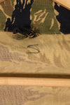 1965年頃　日本製　US-S　沖縄タイガーパターン　タイガーストライプ　USカットシャツ　JWD　中古品