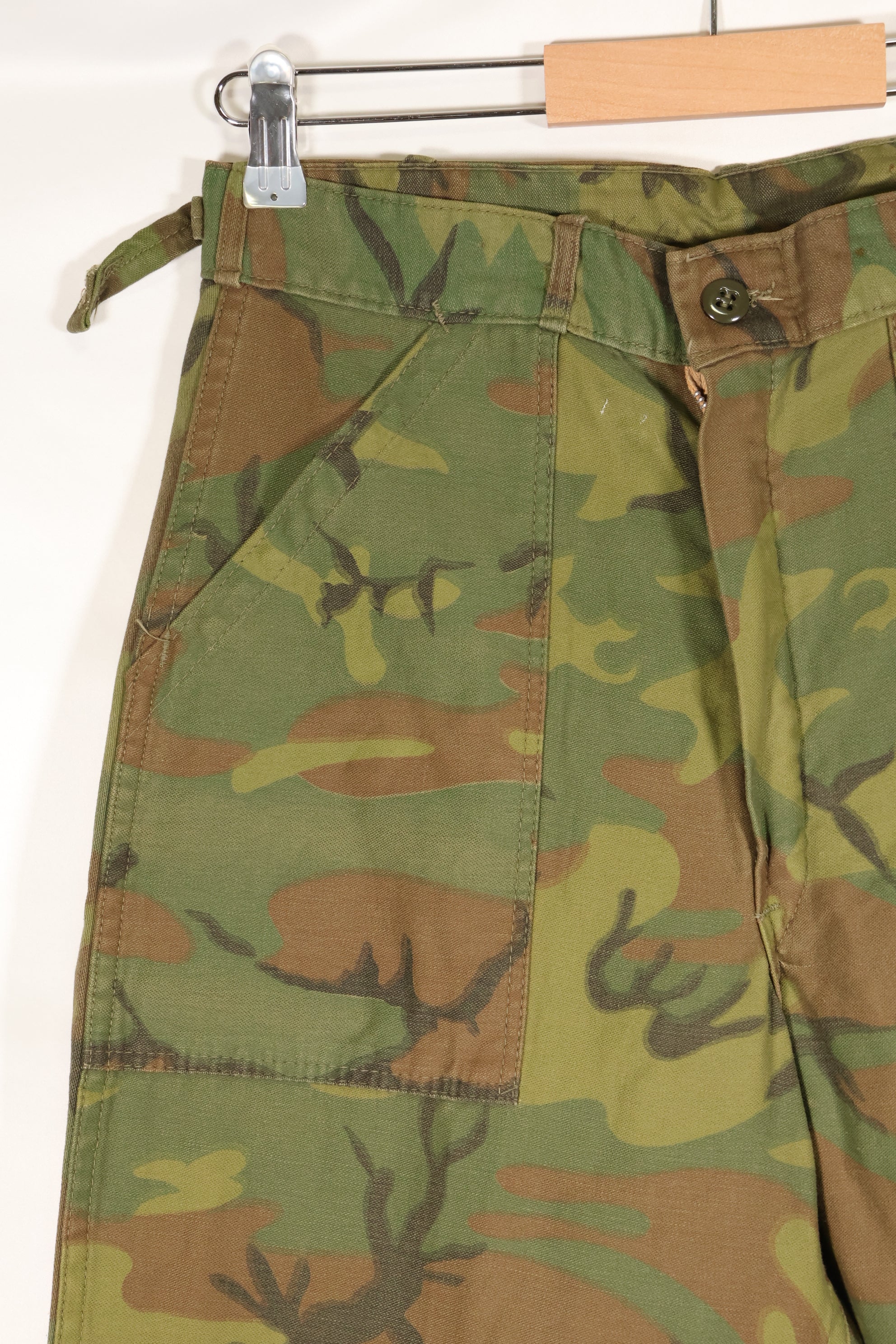 1960年代　インビジブルリーフ迷彩　アメリカ陸軍　ユーティリティパンツカット　ほぼ未使用品