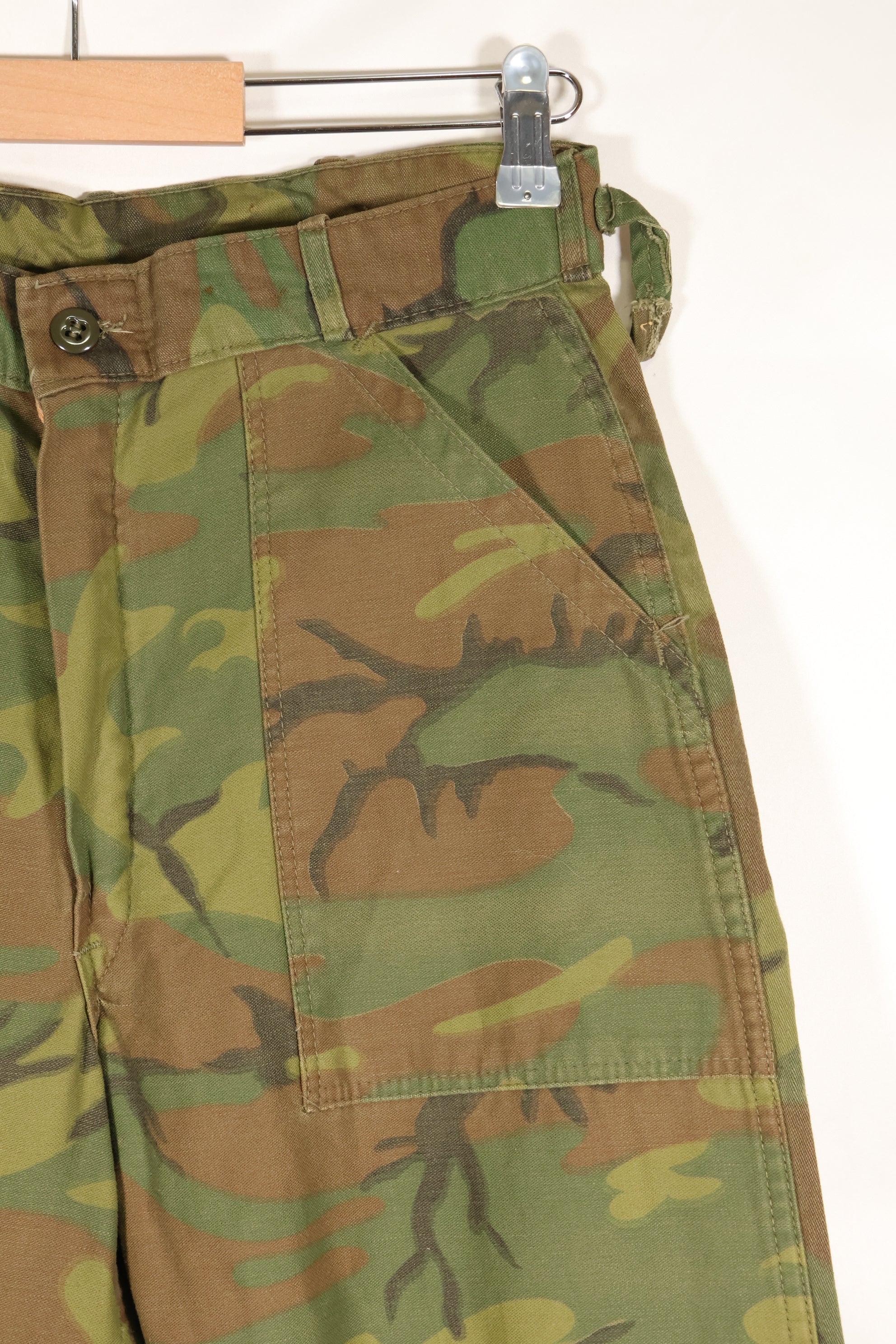 1960年代　インビジブルリーフ迷彩　アメリカ陸軍　ユーティリティパンツカット　ほぼ未使用品
