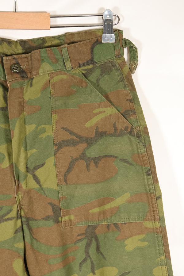 1960年代　インビジブルリーフ迷彩　アメリカ陸軍　ユーティリティパンツカット　ほぼ未使用品
