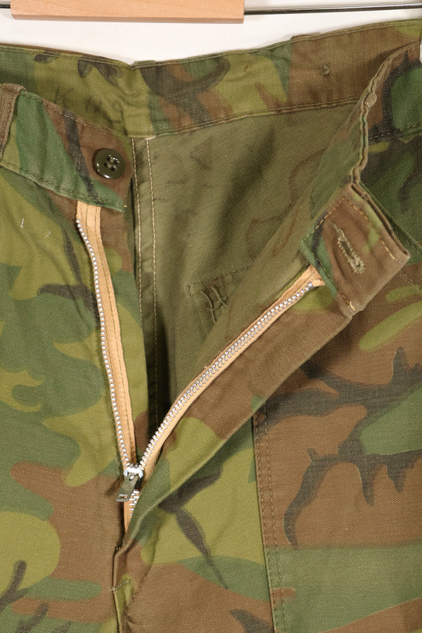 1960年代　インビジブルリーフ迷彩　アメリカ陸軍　ユーティリティパンツカット　ほぼ未使用品