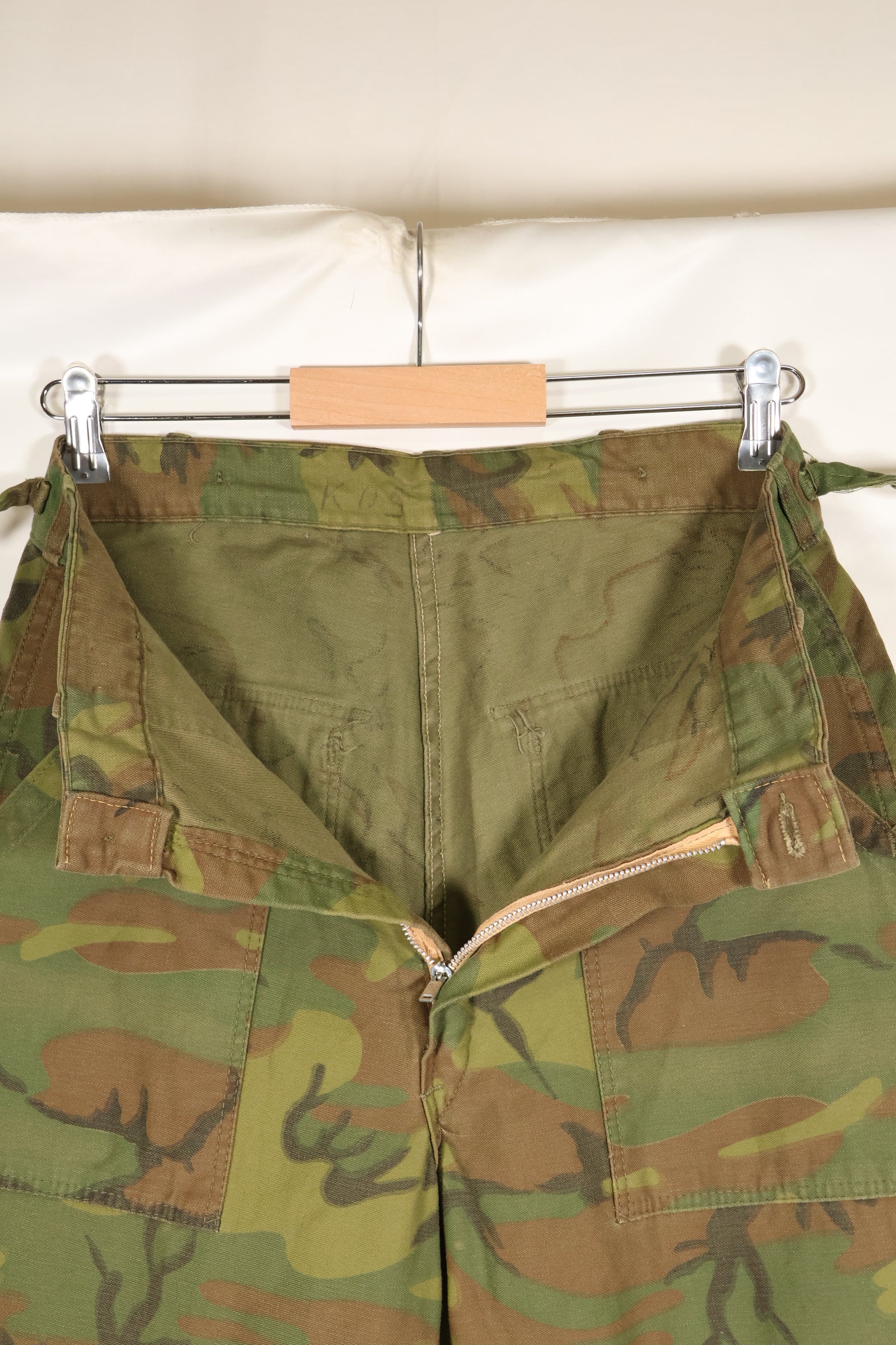 1960年代　インビジブルリーフ迷彩　アメリカ陸軍　ユーティリティパンツカット　ほぼ未使用品