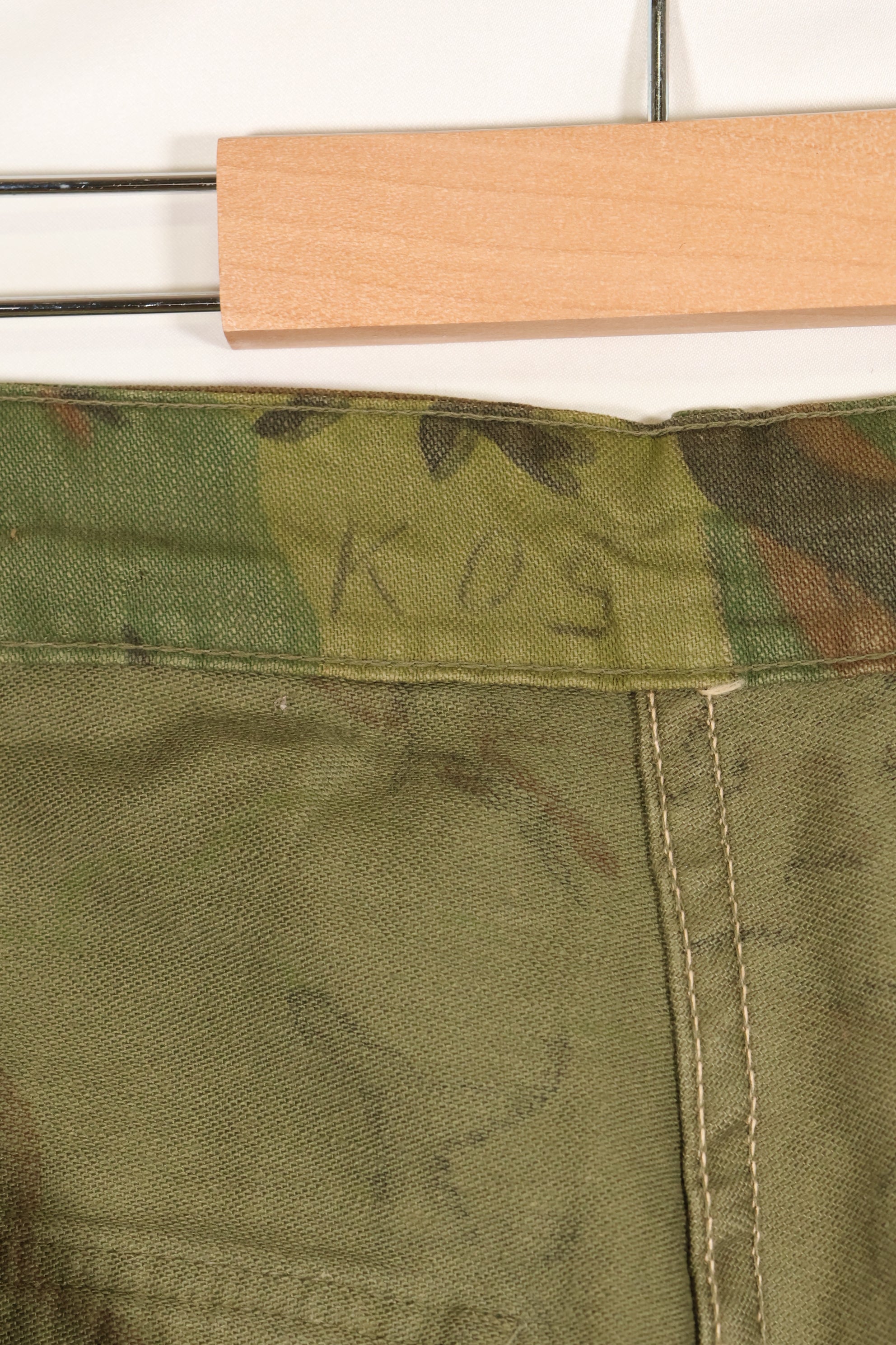 1960年代　インビジブルリーフ迷彩　アメリカ陸軍　ユーティリティパンツカット　ほぼ未使用品