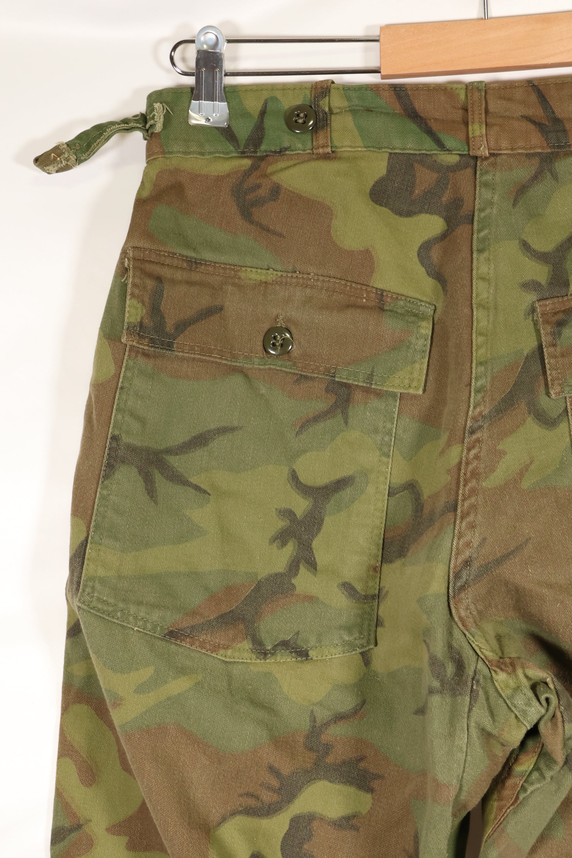 1960年代　インビジブルリーフ迷彩　アメリカ陸軍　ユーティリティパンツカット　ほぼ未使用品