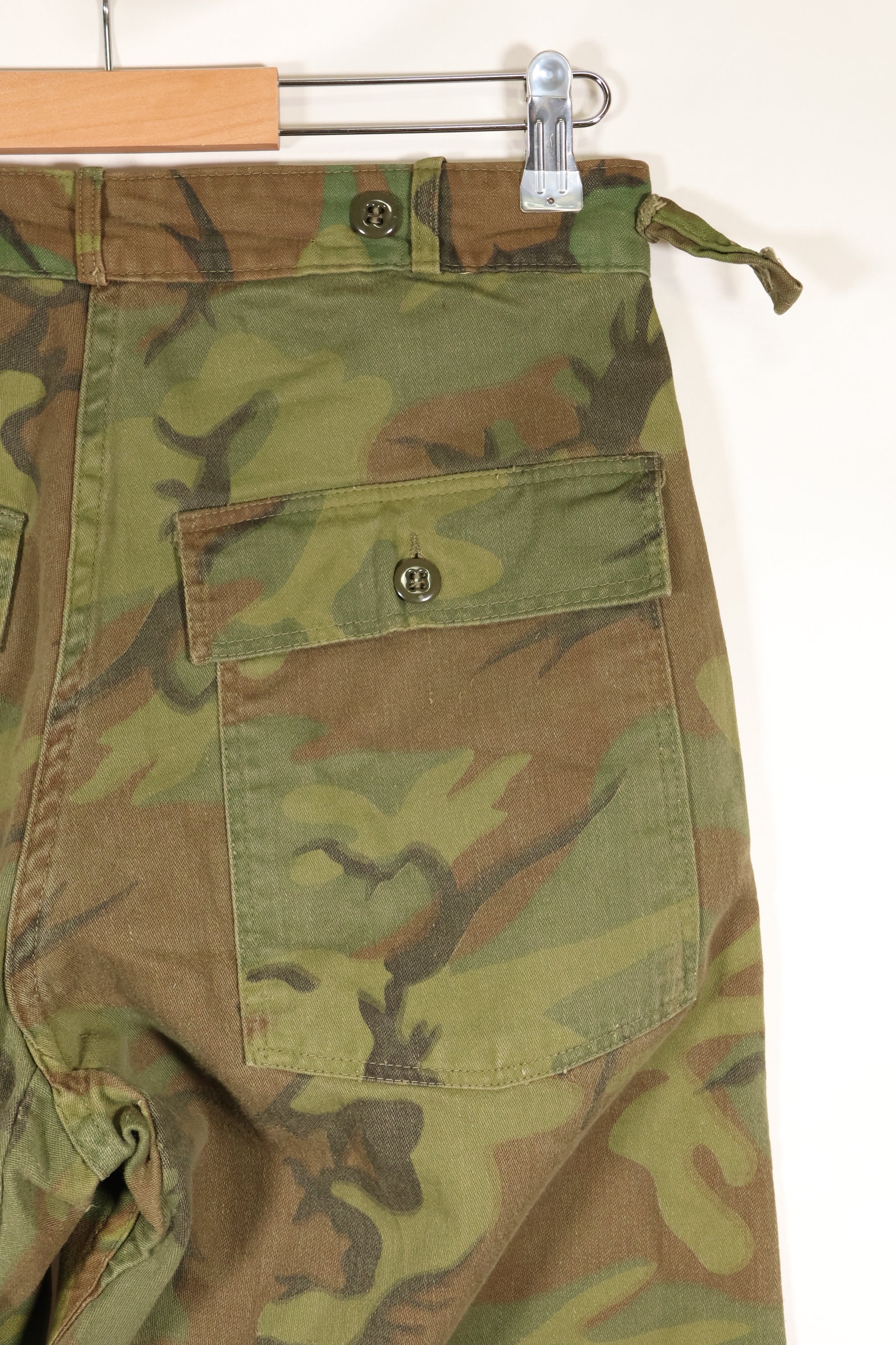 1960年代　インビジブルリーフ迷彩　アメリカ陸軍　ユーティリティパンツカット　ほぼ未使用品