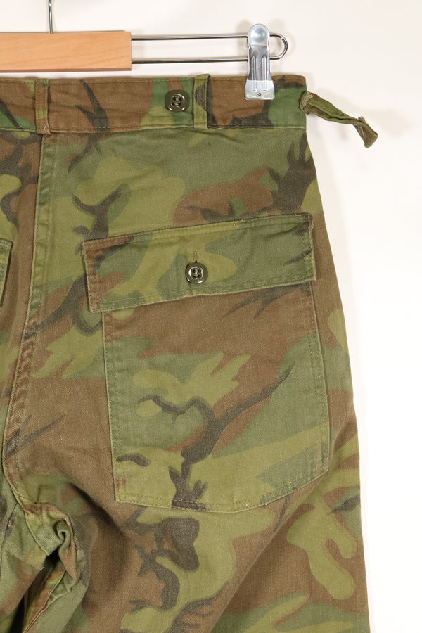 1960年代　インビジブルリーフ迷彩　アメリカ陸軍　ユーティリティパンツカット　ほぼ未使用品