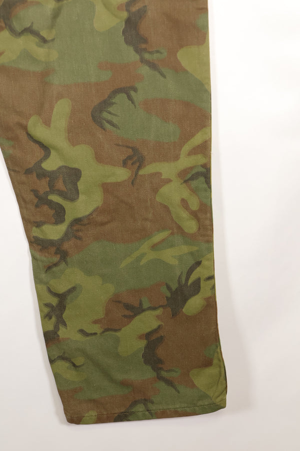 1960年代　インビジブルリーフ迷彩　アメリカ陸軍　ユーティリティパンツカット　ほぼ未使用品
