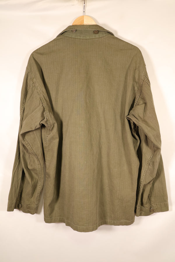 1940年代前半　サイズ 42R　アメリカ陸軍　M43 HBT ユーティリティジャケット　退色あり　中古品