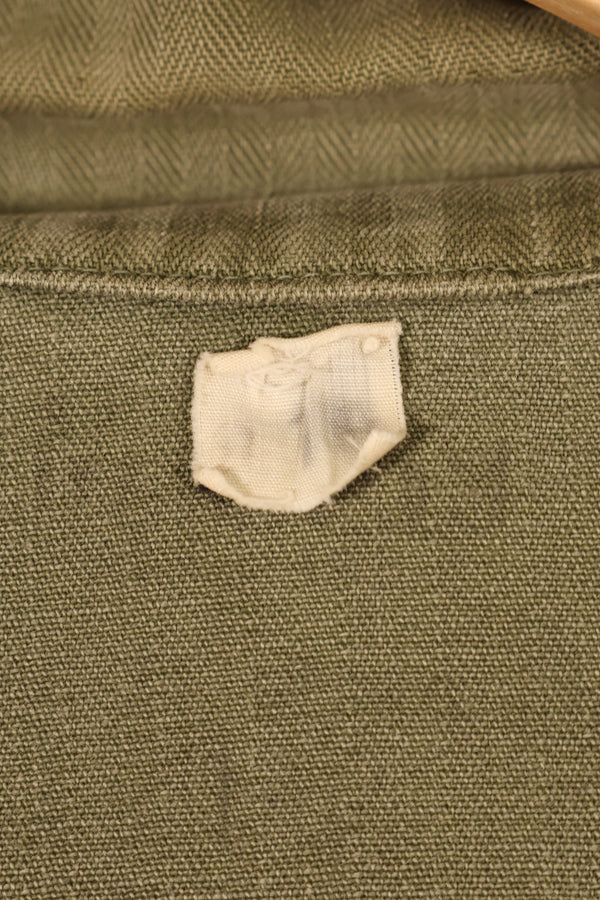 1940年代後半〜50年代　アメリカ陸軍　M-47 HBT　ユーティリティシャツ　パッチ付　中古品