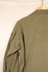 1940年代後半〜50年代　アメリカ陸軍　M-47 HBT　ユーティリティシャツ　パッチ付　中古品