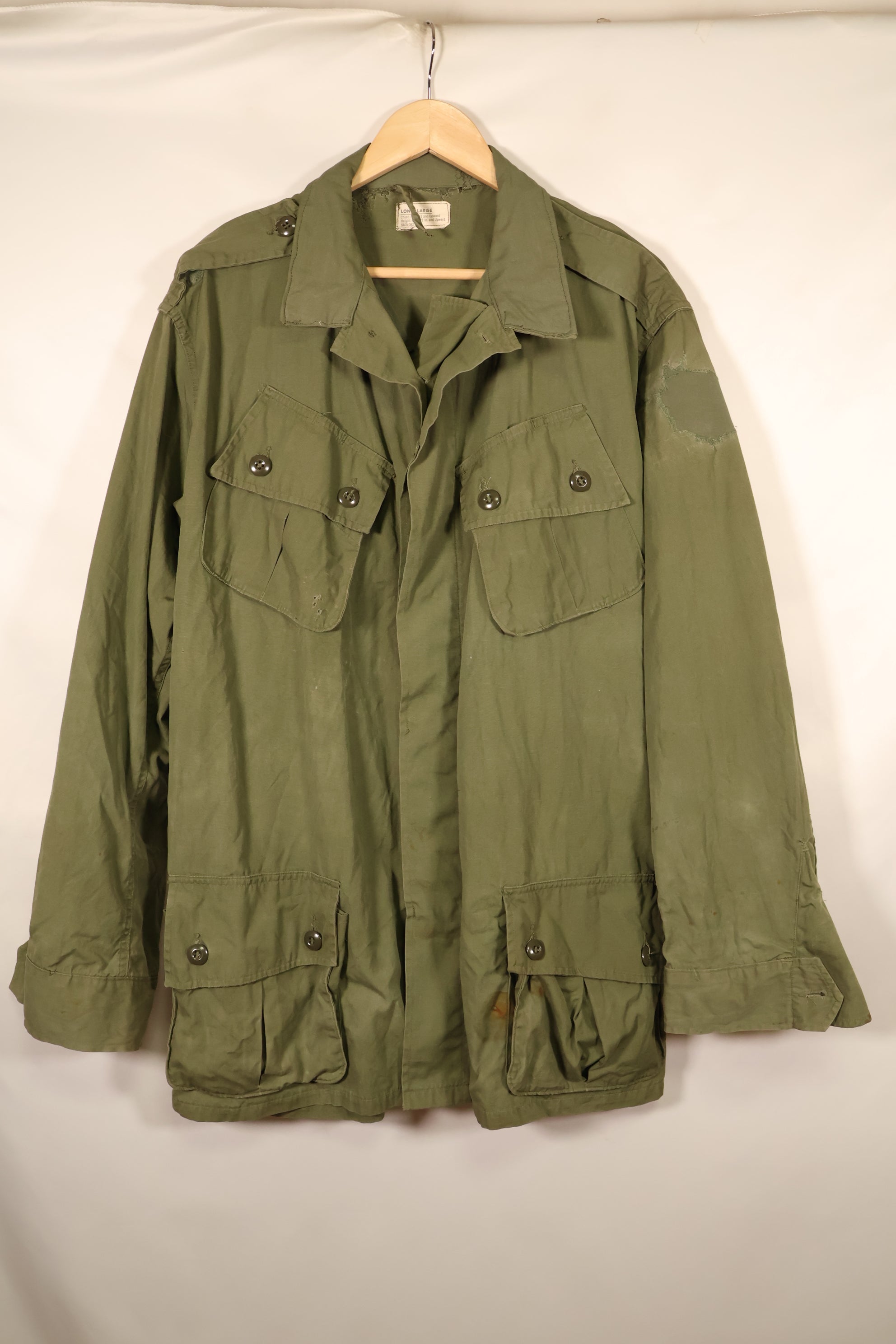 1963年契約　L-L　1st Model ジャングルファティーグ　ジャケット　補修あり　中古品