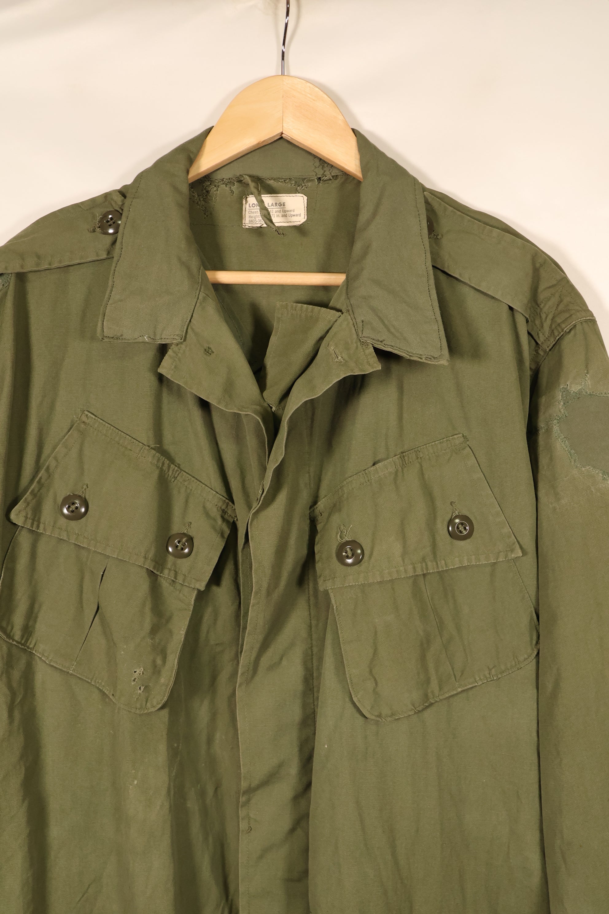 1963年契約　L-L　1st Model ジャングルファティーグ　ジャケット　補修あり　中古品