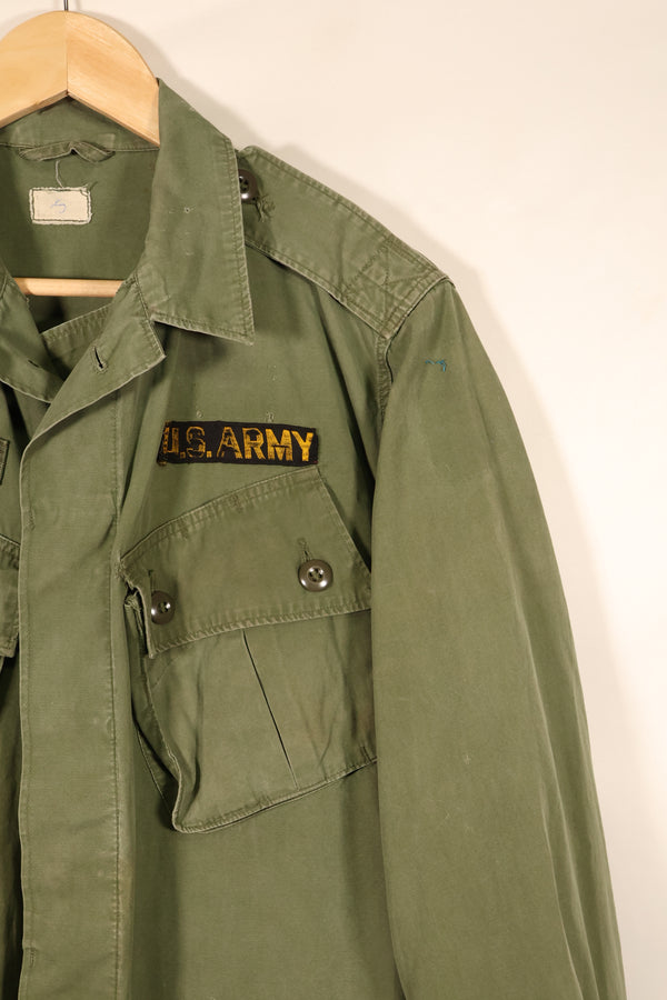 1963~64年契約　推定 S-L　1st Model ジャングルファティーグ　ジャケット　パッチ付　中古品