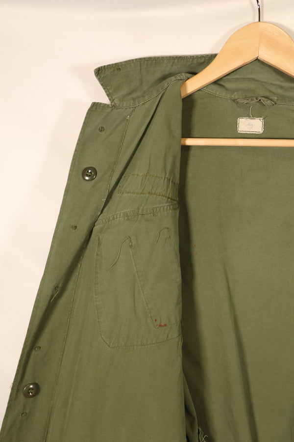 1963~64年契約　推定 S-L　1st Model ジャングルファティーグ　ジャケット　パッチ付　中古品