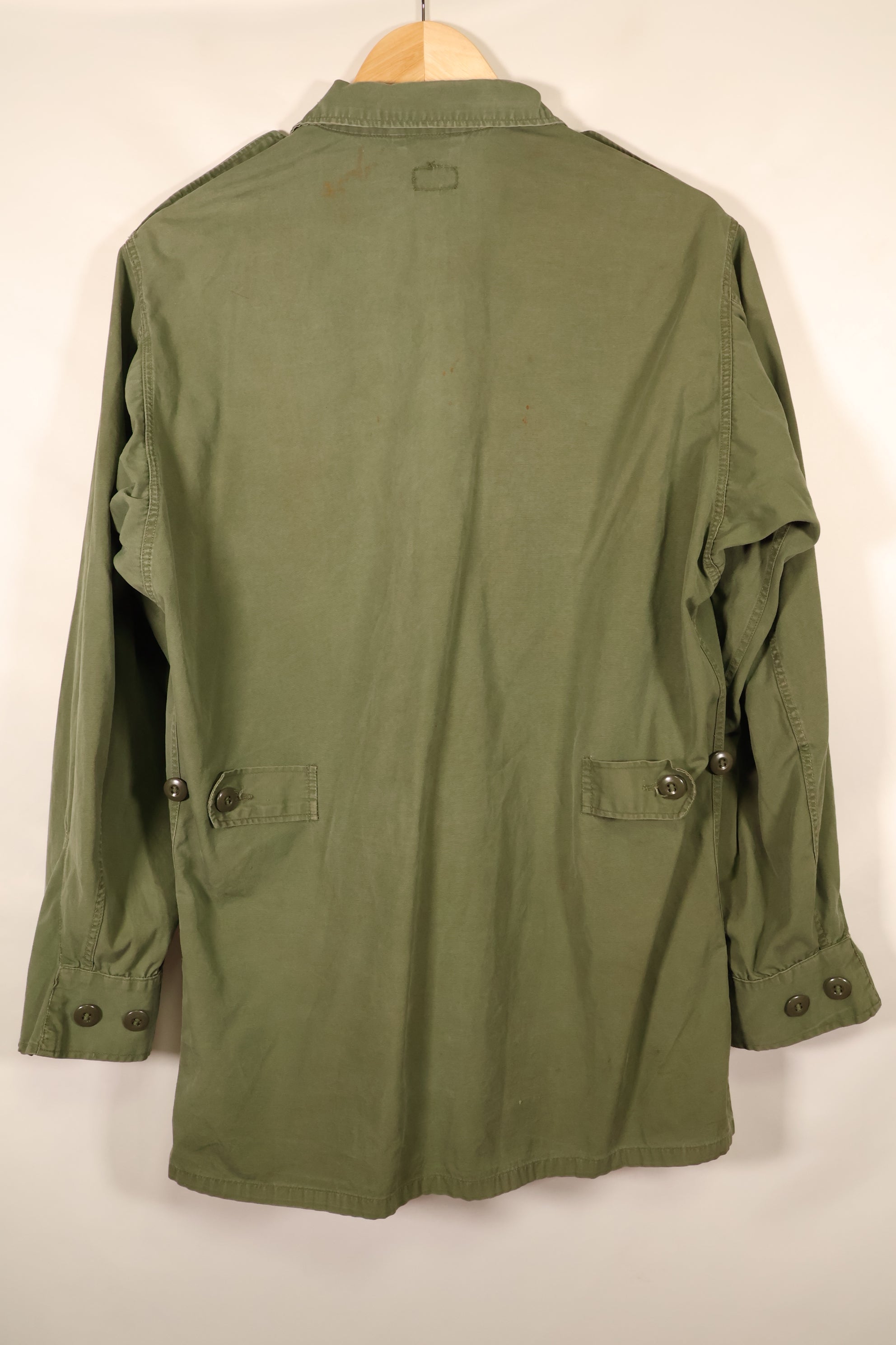 1963~64年契約　推定 S-L　1st Model ジャングルファティーグ　ジャケット　パッチ付　中古品