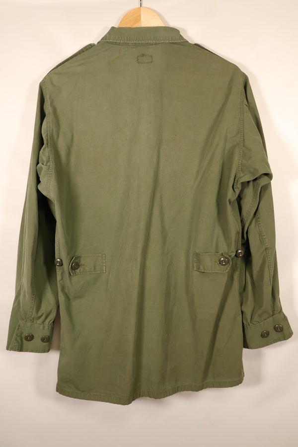 1963~64年契約　推定 S-L　1st Model ジャングルファティーグ　ジャケット　パッチ付　中古品