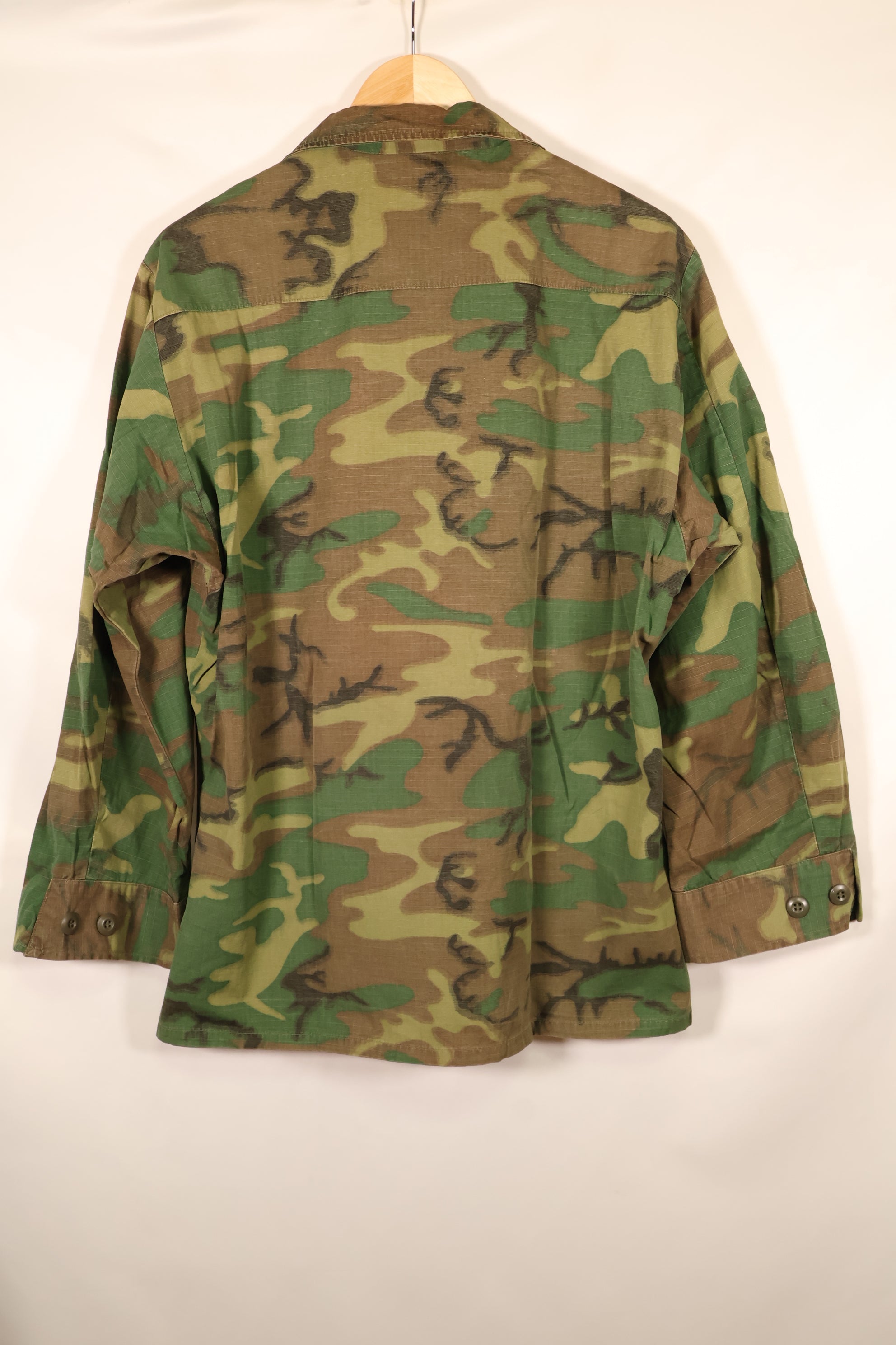 1969年契約　M-S　アメリカ軍　ERDL　グリーンリーフ迷彩　ファティーグ　ジャケット　状態良い　中古品