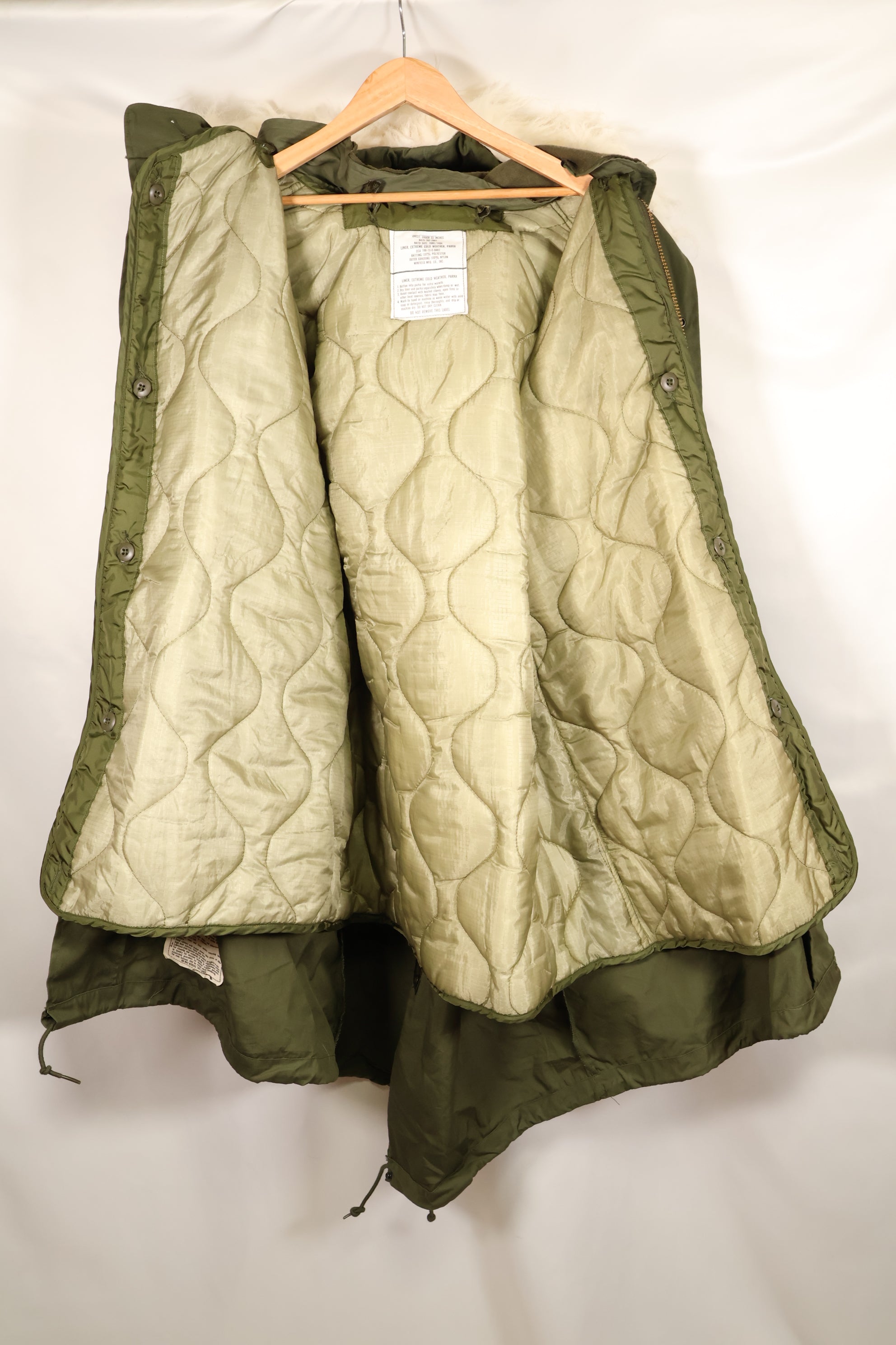 1973年契約& 1983年契約フード　M-R　M65 フィールドパーカー　フィッシュテイルパーカー　ほぼ未使用品