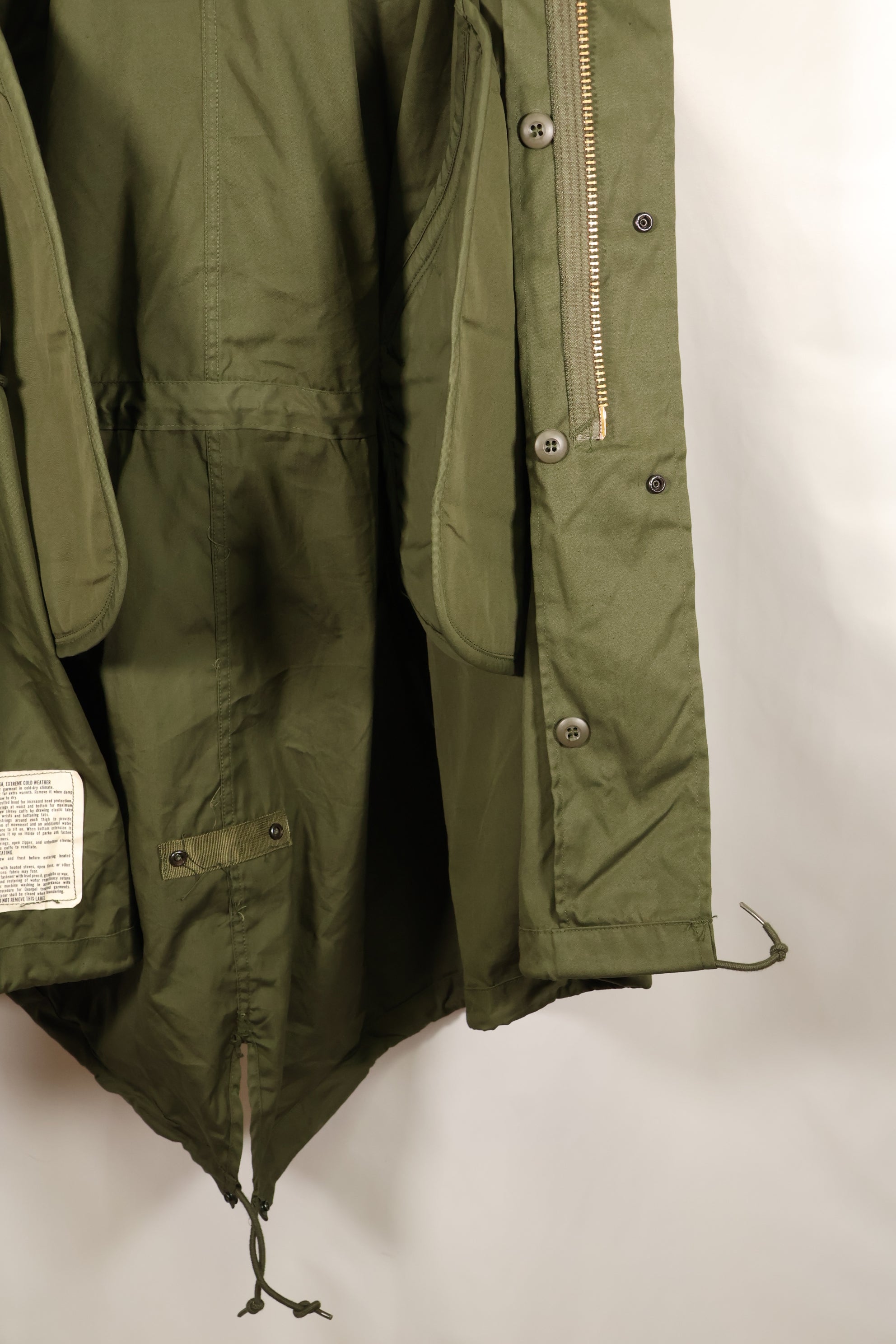 1973年契約& 1983年契約フード　M-R　M65 フィールドパーカー　フィッシュテイルパーカー　ほぼ未使用品